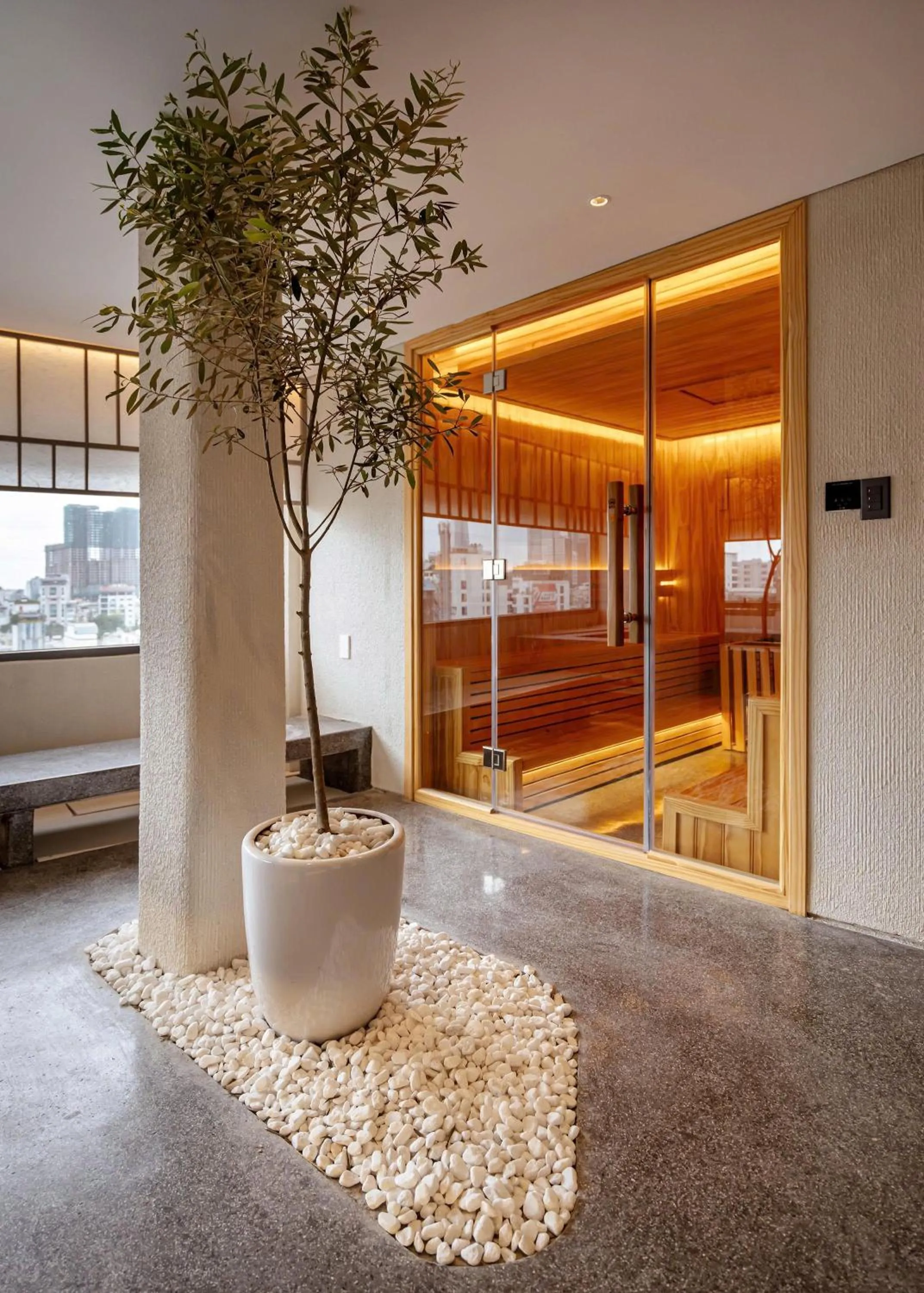 Sauna in Metrolux City Contemporary Hotel