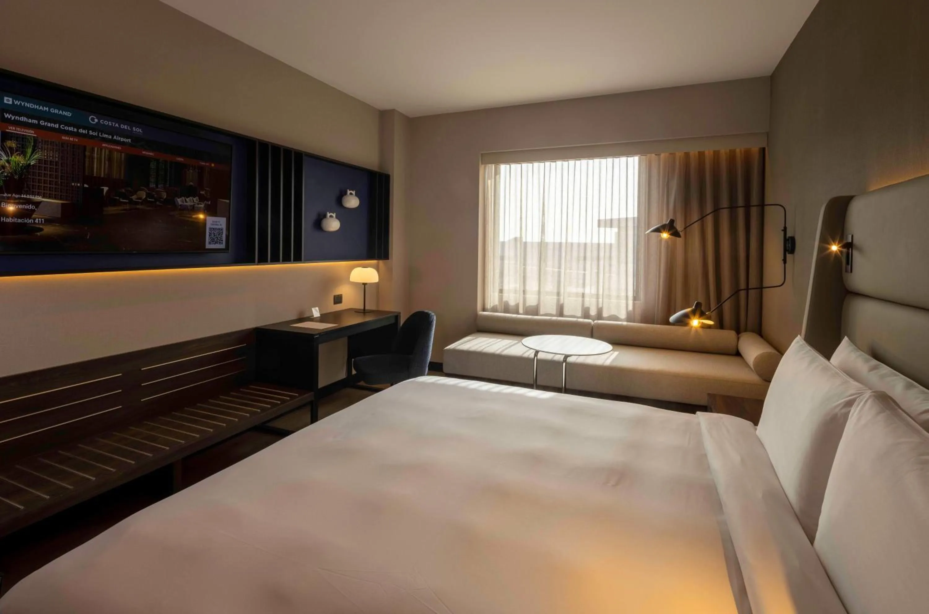 Photo of the whole room, Bed in Wyndham Grand Costa Del Sol Lima Airport