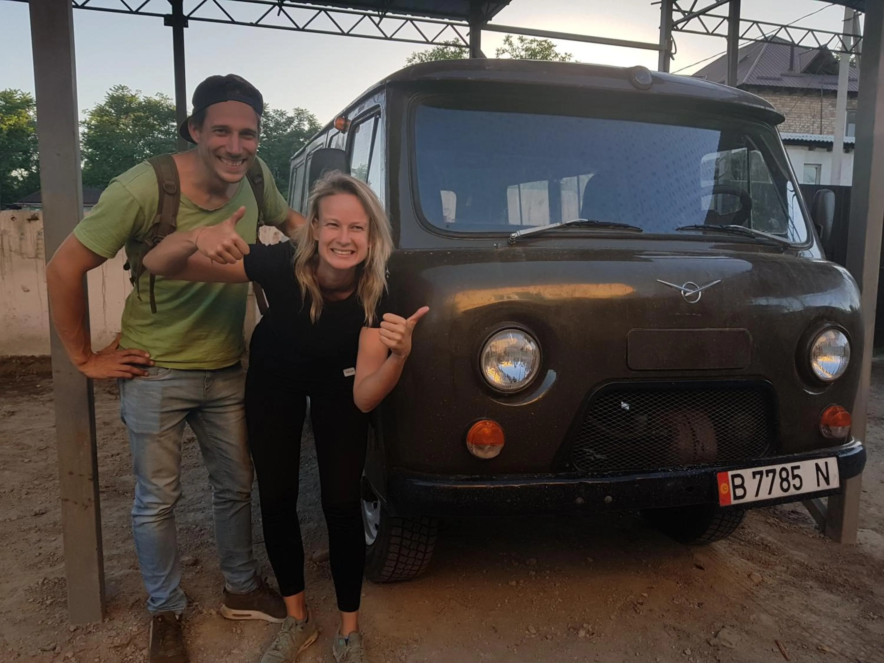 group of guests in Apple Hostel Bishkek