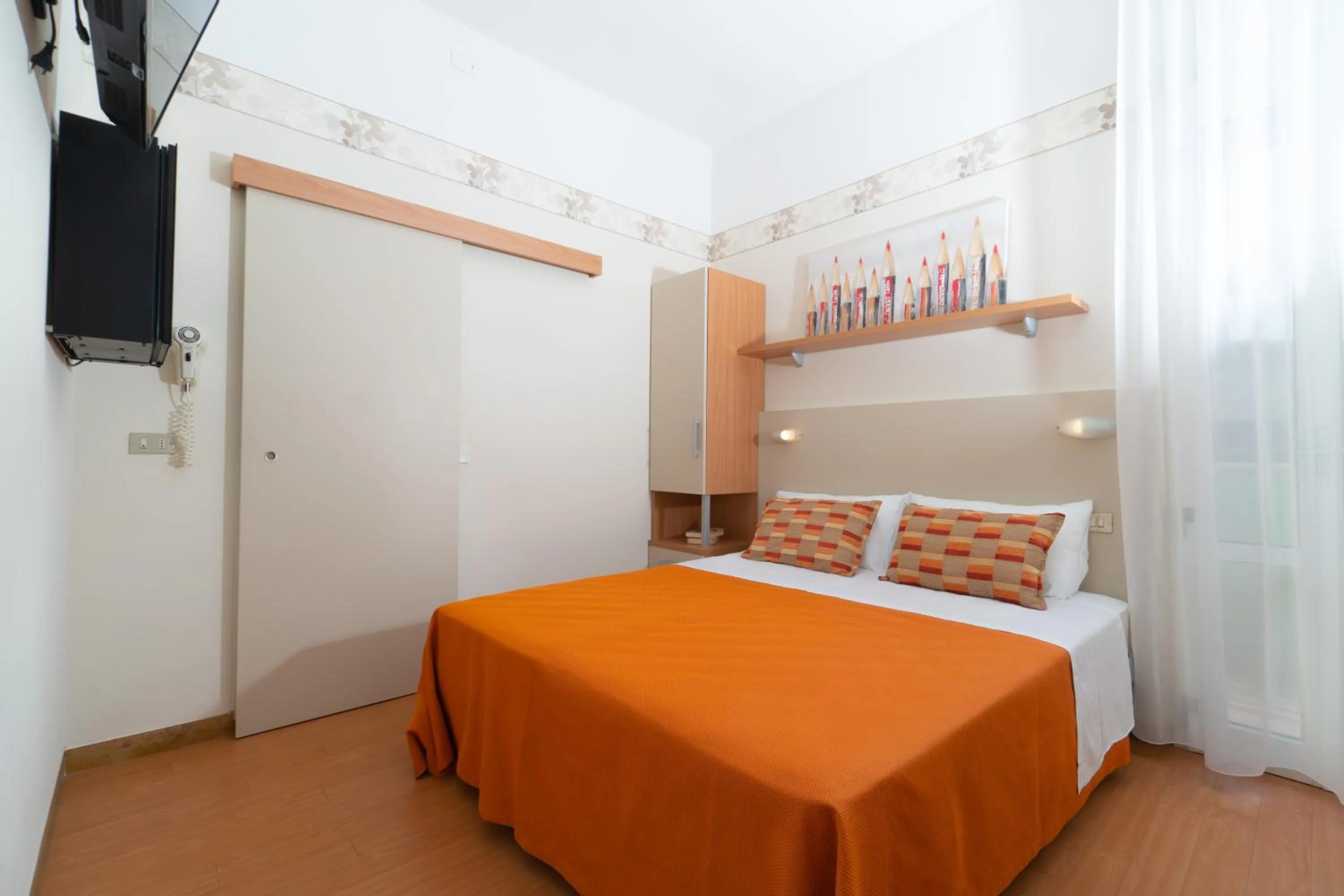 Bedroom, Bed in Hotel Sampaoli