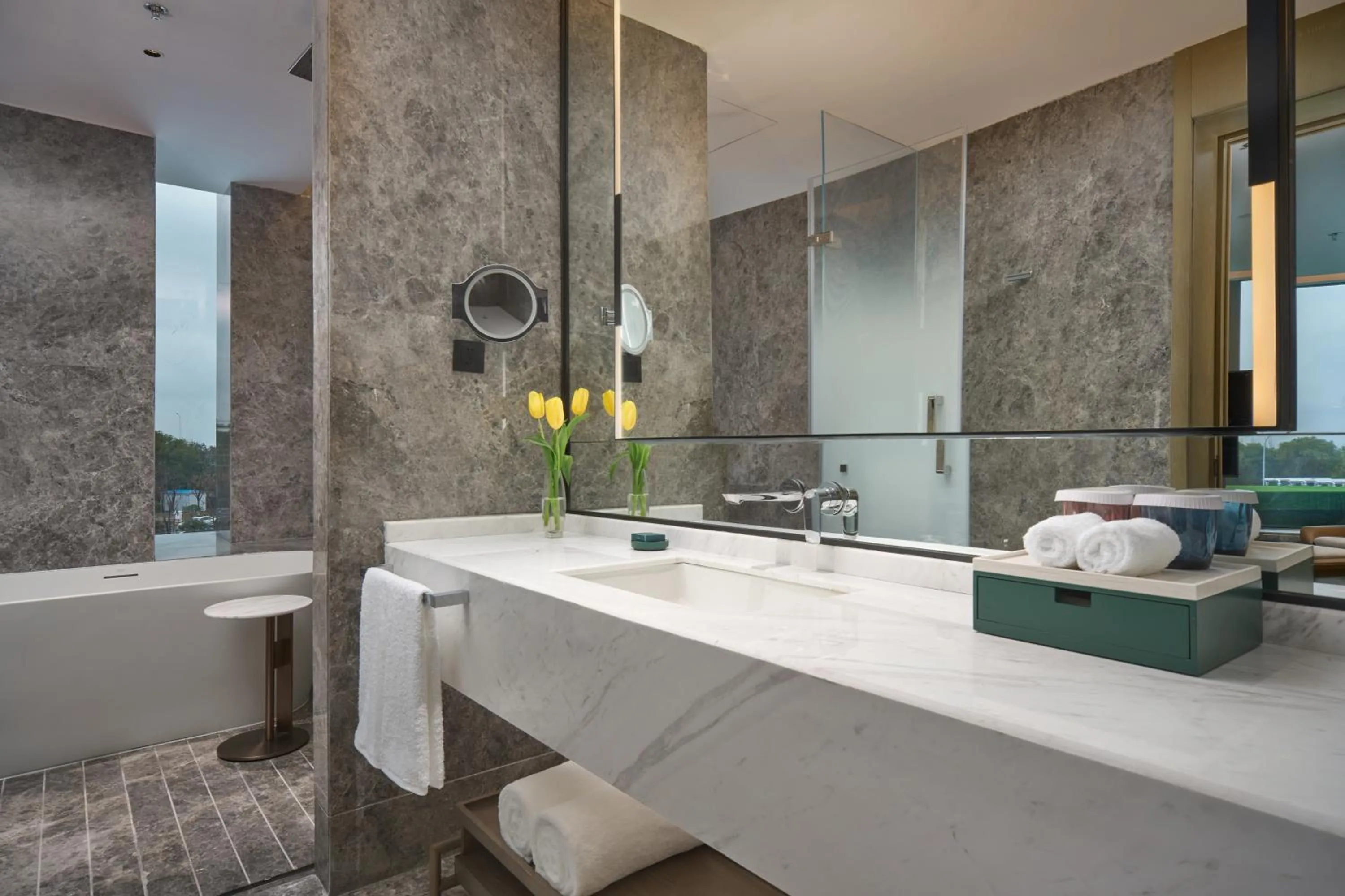 Bathroom in Holiday Inn Wuhan Tianhe Airport by IHG