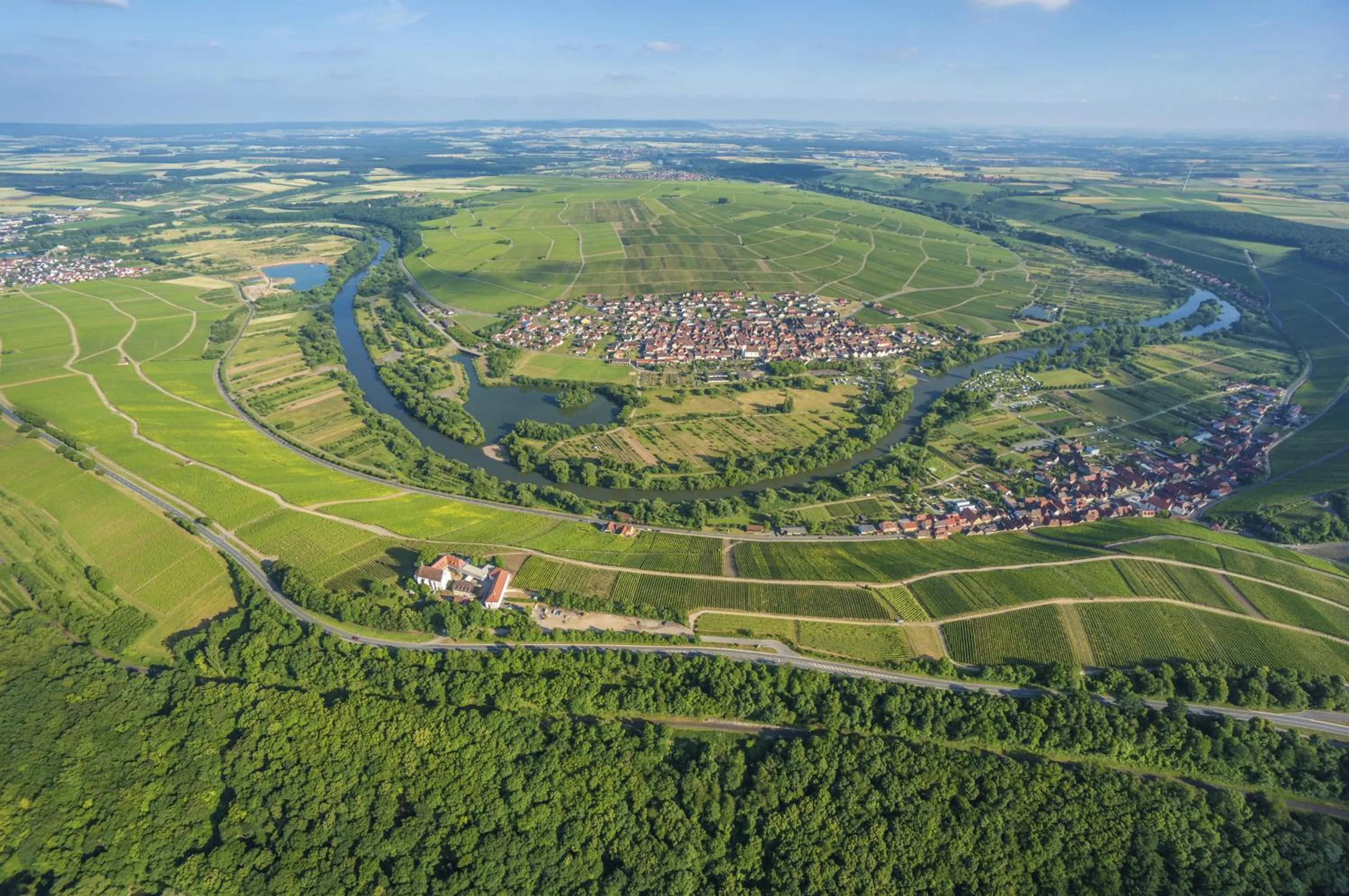 Bird's eye view in Vogelsburg