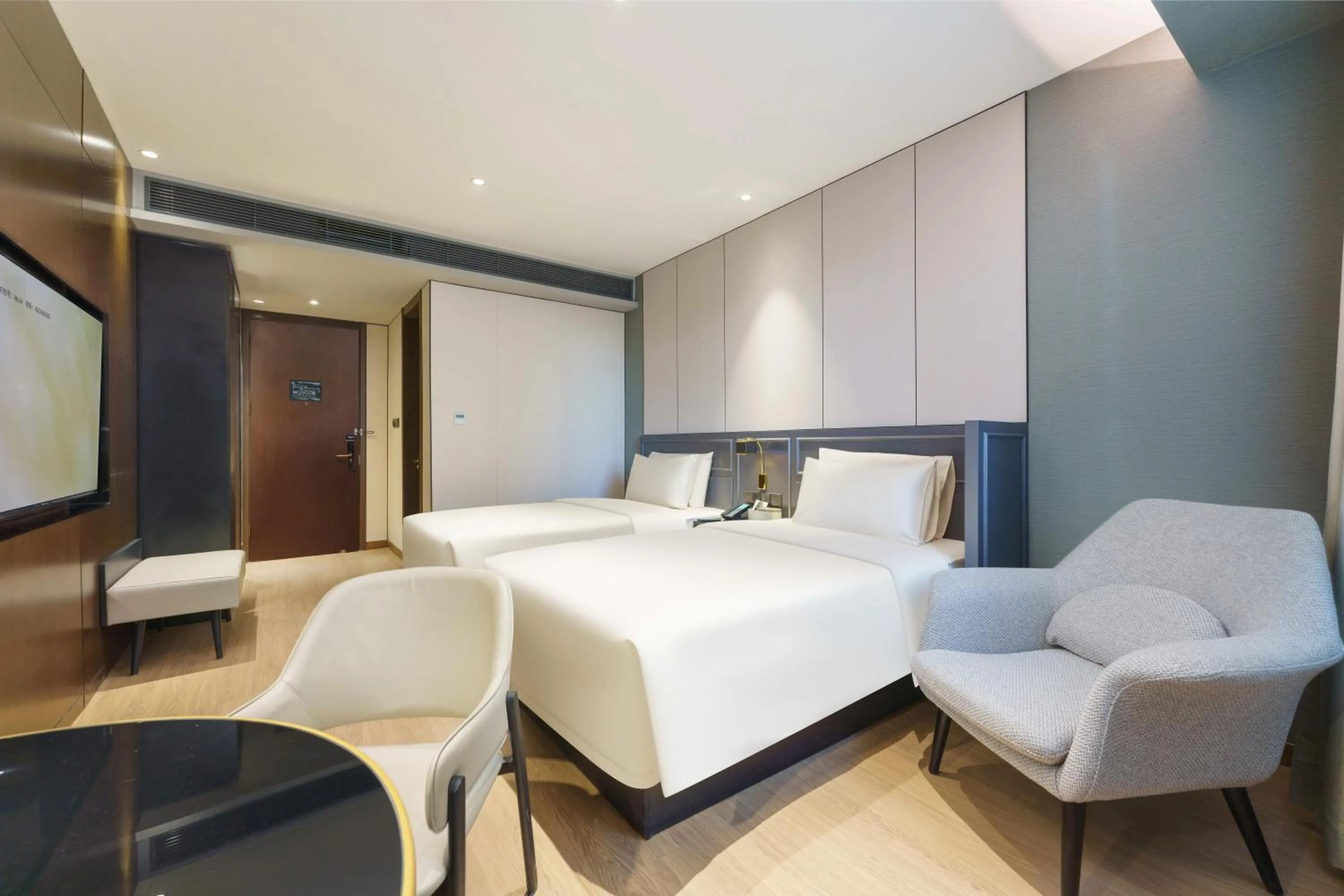 Bed in Atour X Hotel Dalian Development Zone Ansheng Plaza