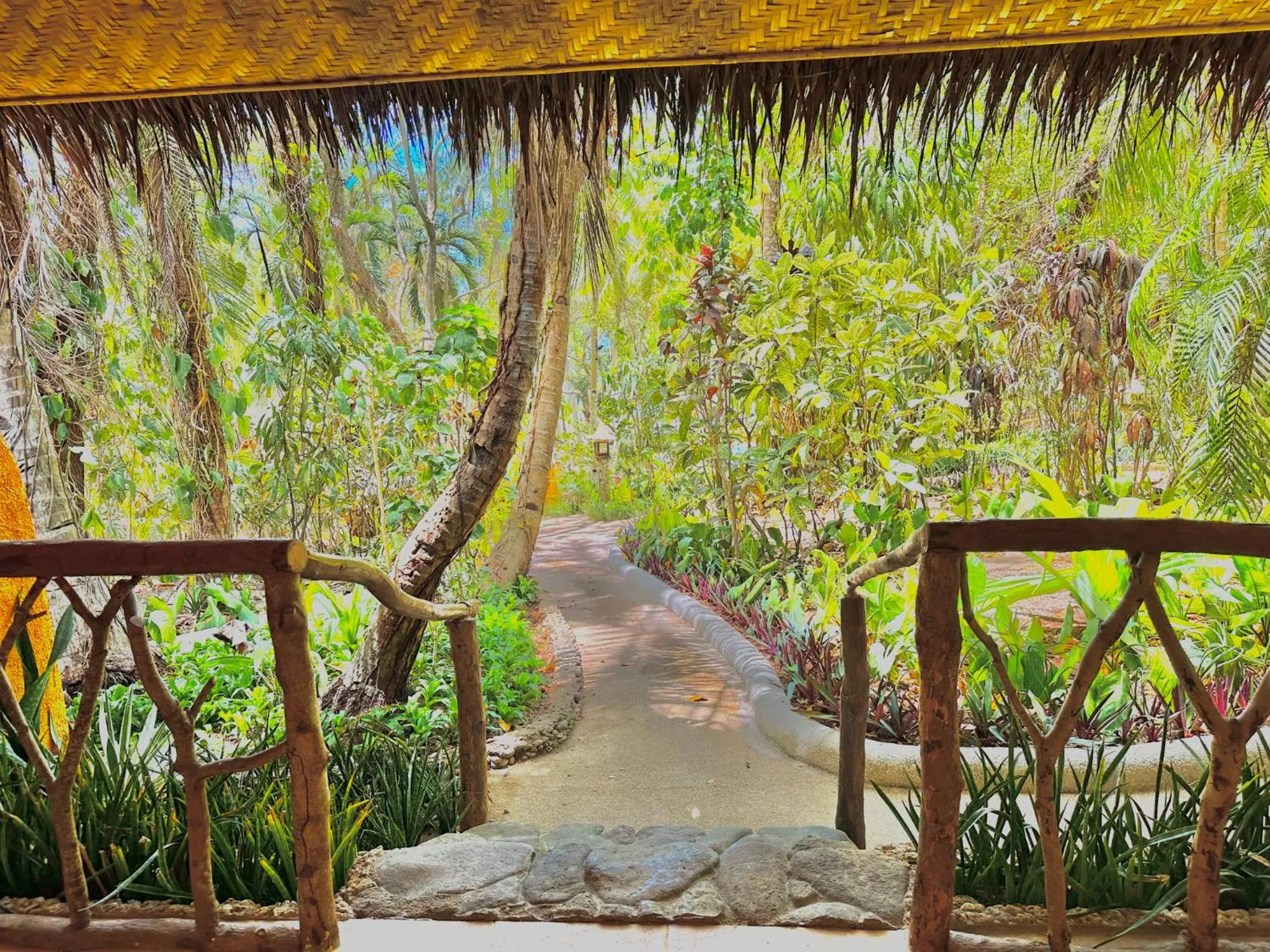 Garden view in Coco Sunset Beach Resort