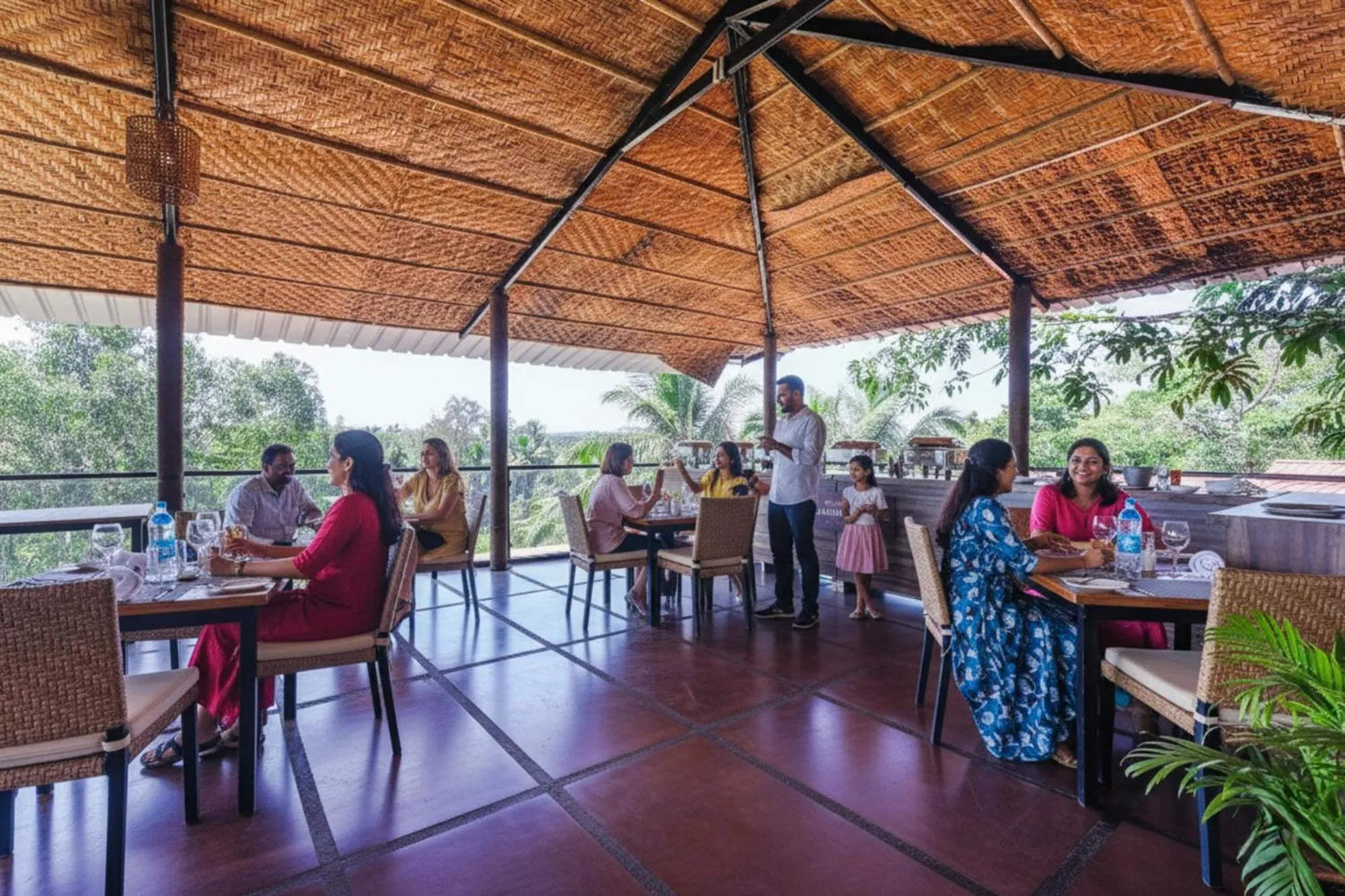 Restaurant/places to eat in FabHotel Hillora Coastal Resort