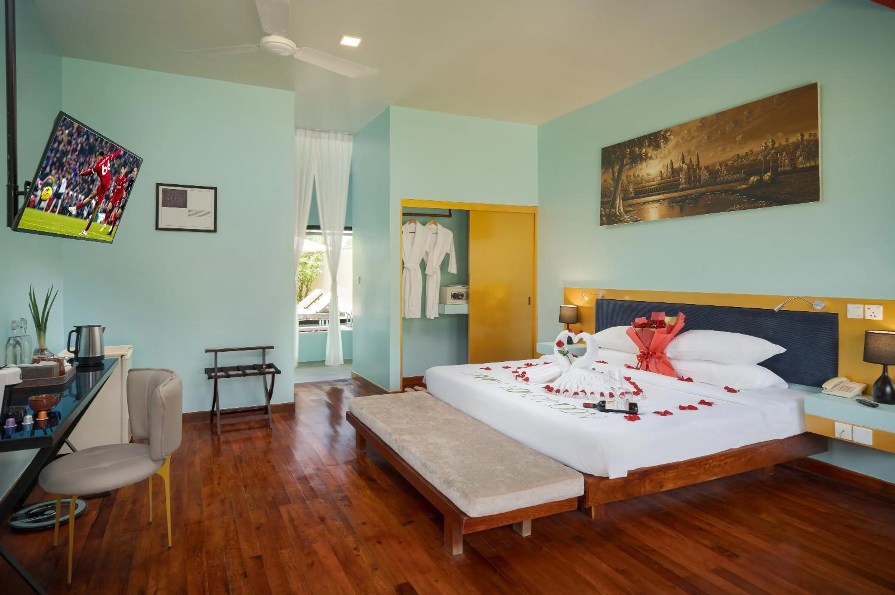 Bed in Sala Siem Reap Resort