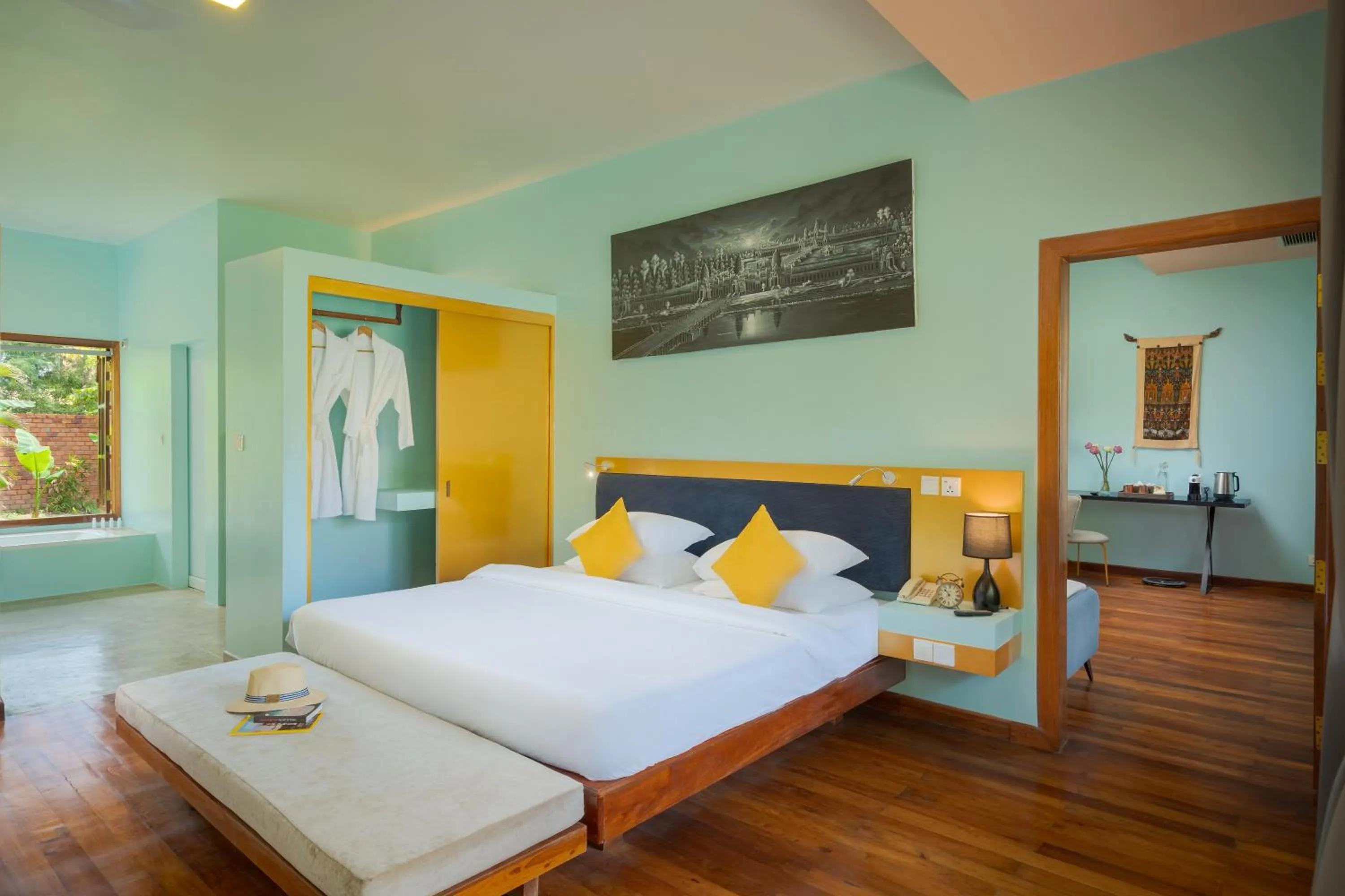 Coffee/tea facilities, Bed in Sala Siem Reap Resort