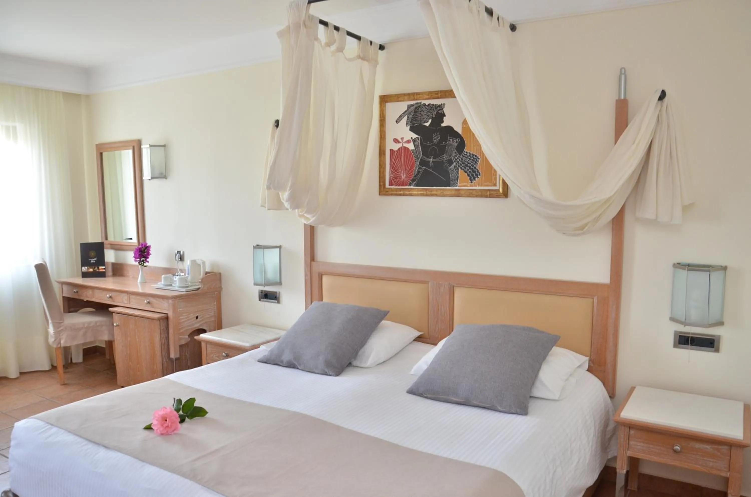 Bedroom, Bed in Atlantica Marmari Beach