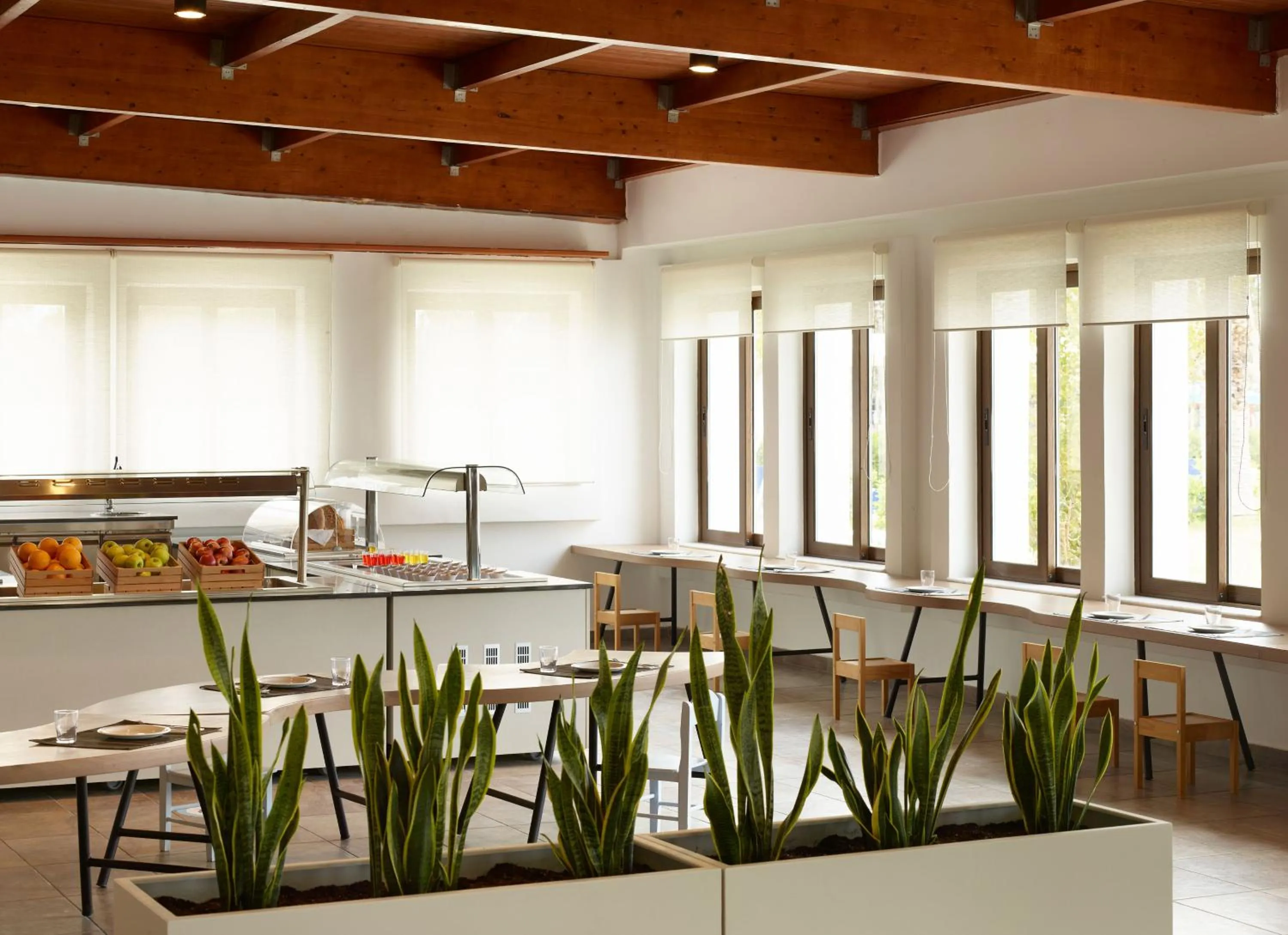 Buffet breakfast in Atlantica Marmari Beach