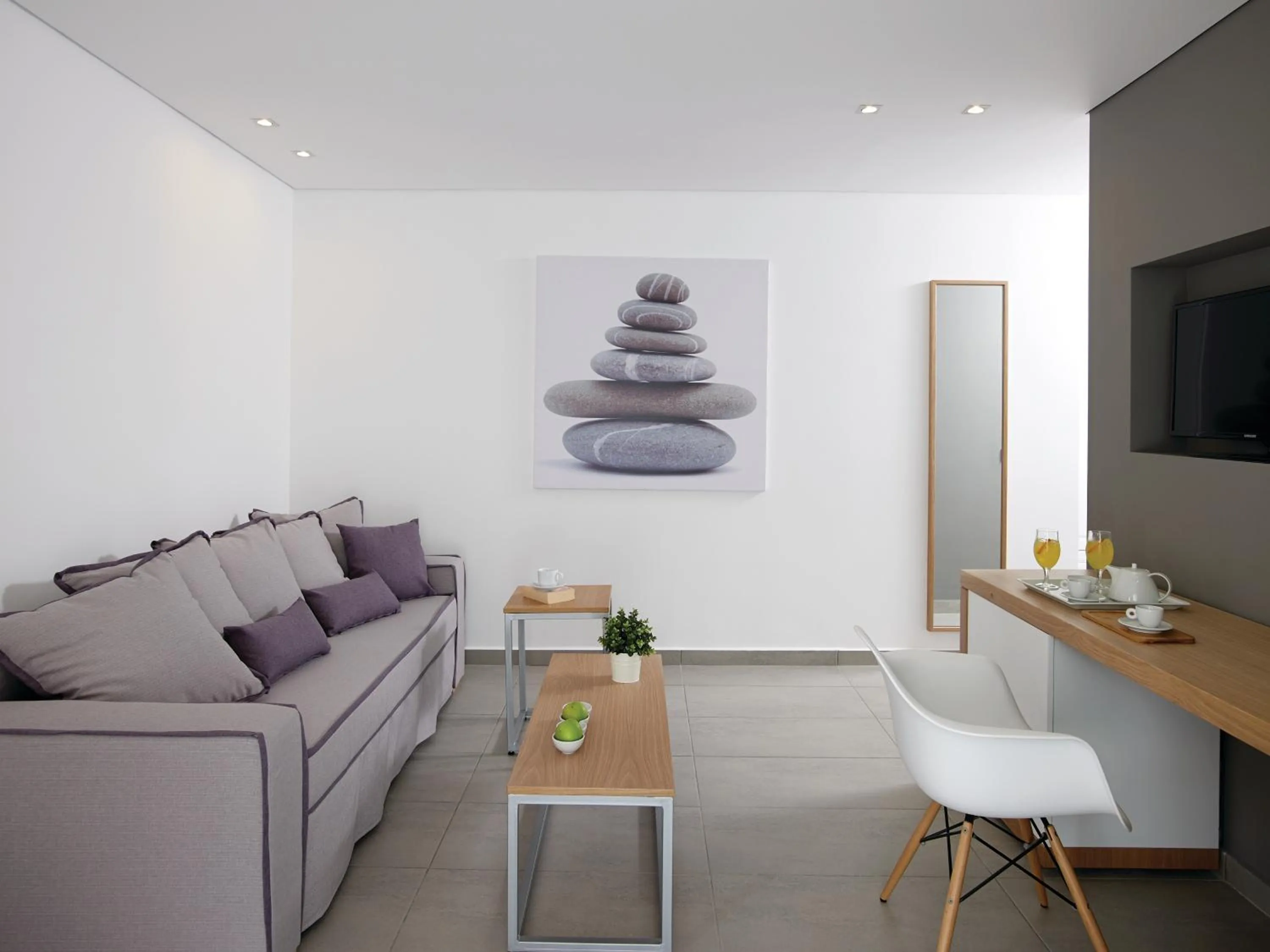 Living room in Atlantica Marmari Beach