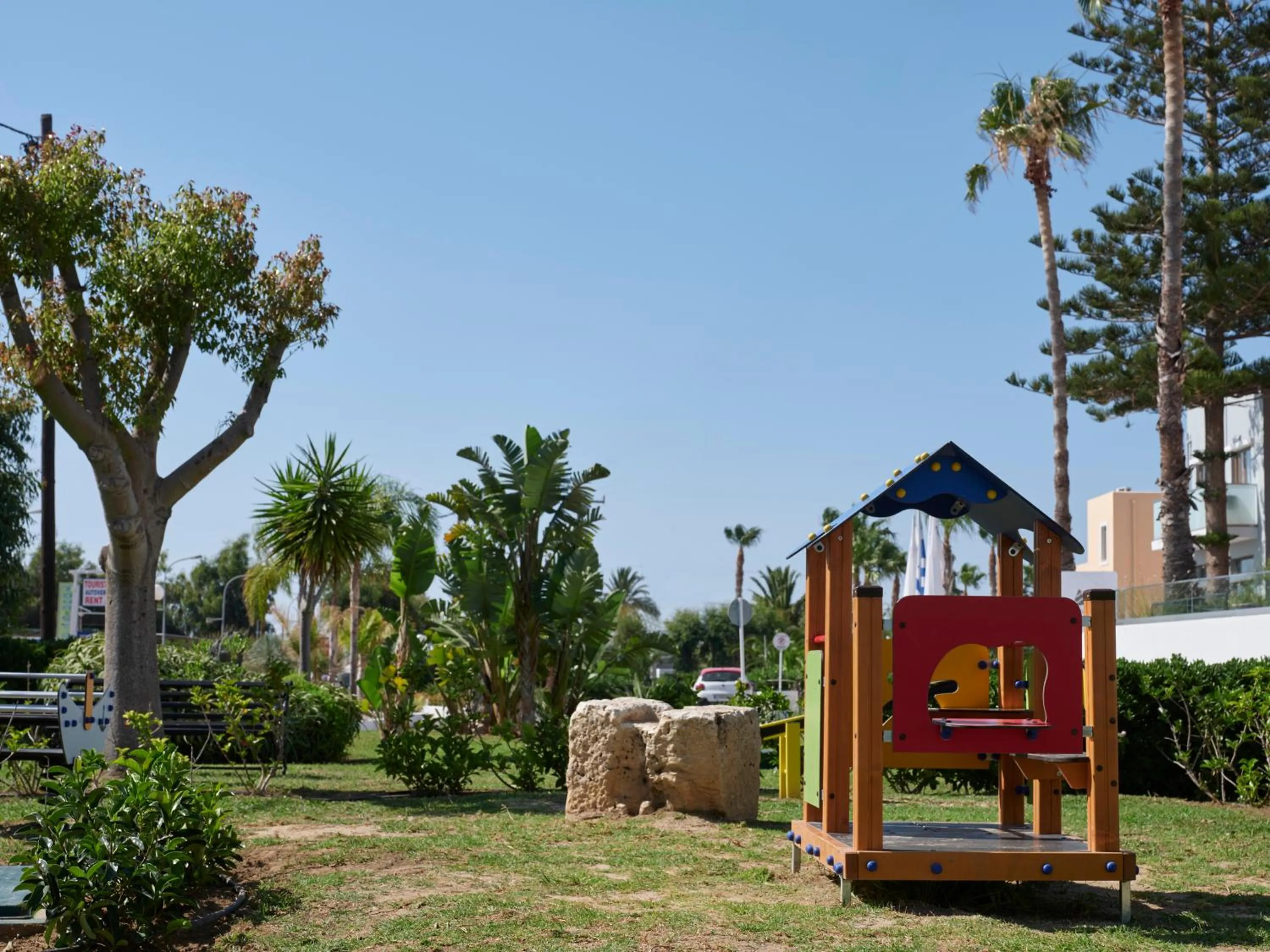 Children play ground in Atlantica Marmari Beach