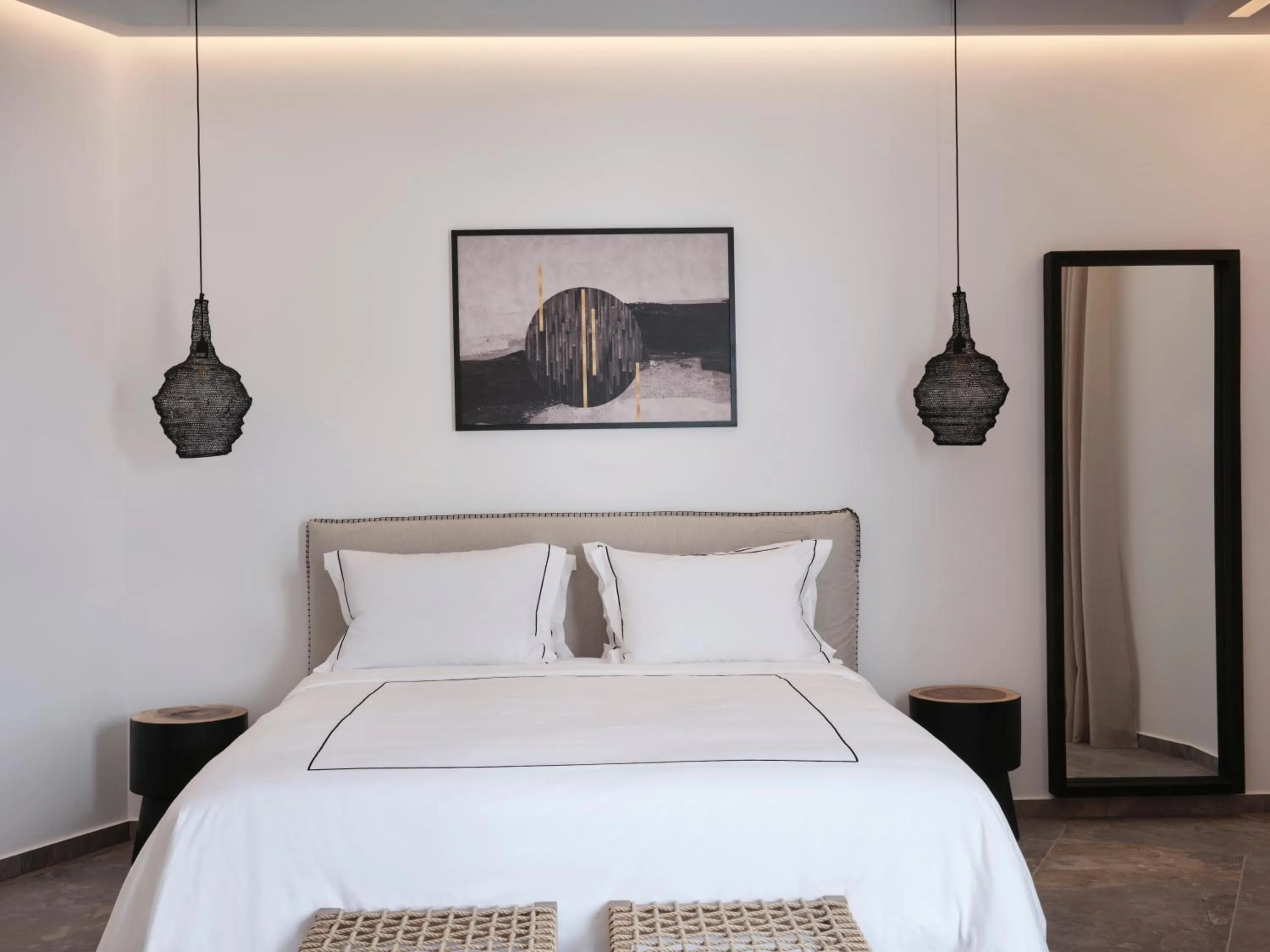 Bed in Kalea Mykonos