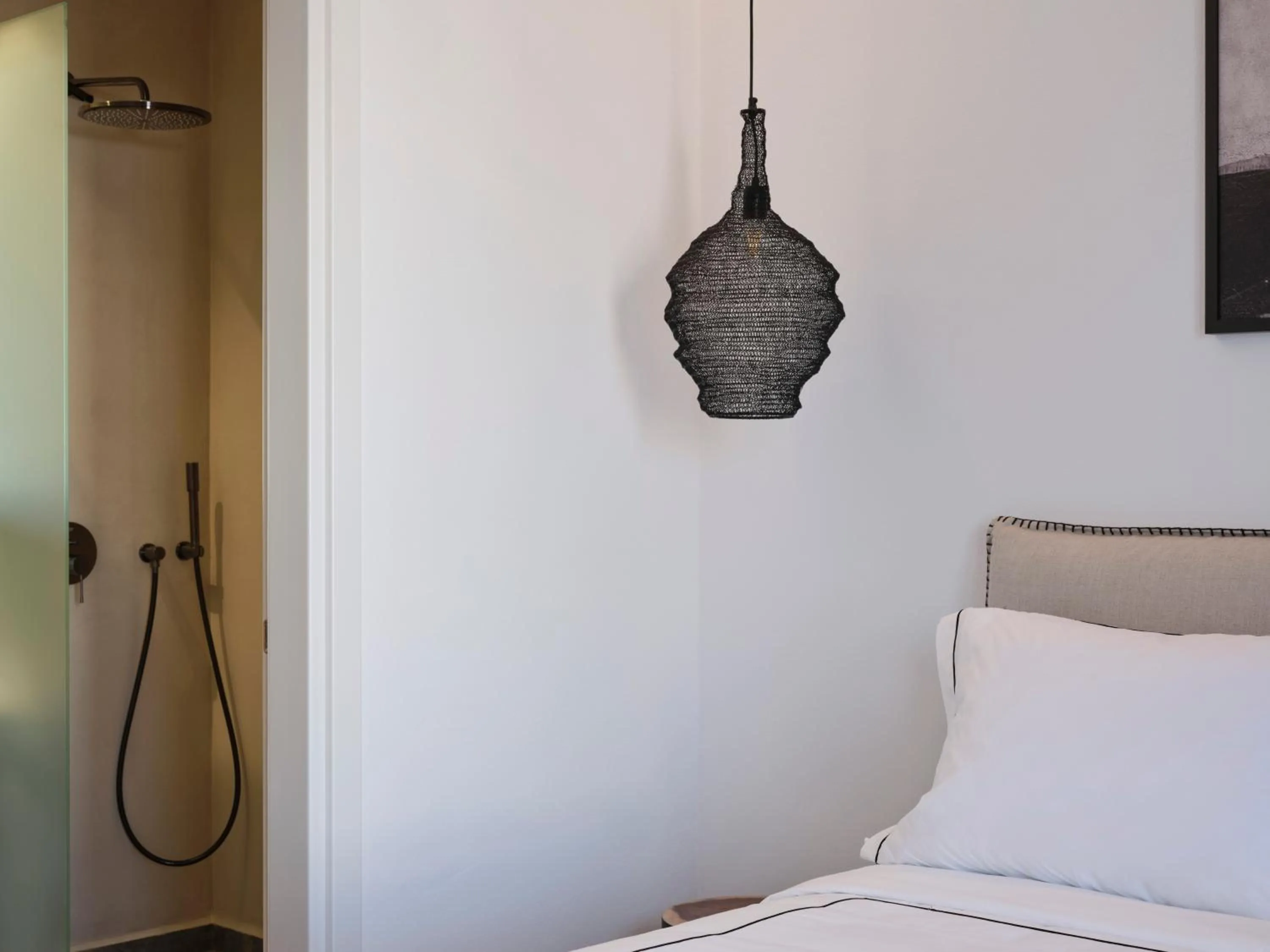 Bathroom, Bed in Kalea Mykonos