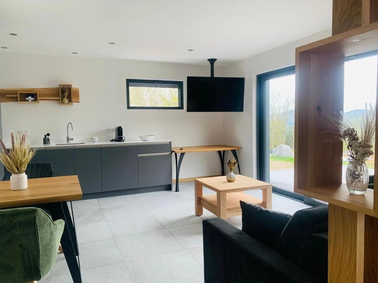 Kitchen or kitchenette in Domaine de Haslach, The Originals Collection, Résidence de Tourisme