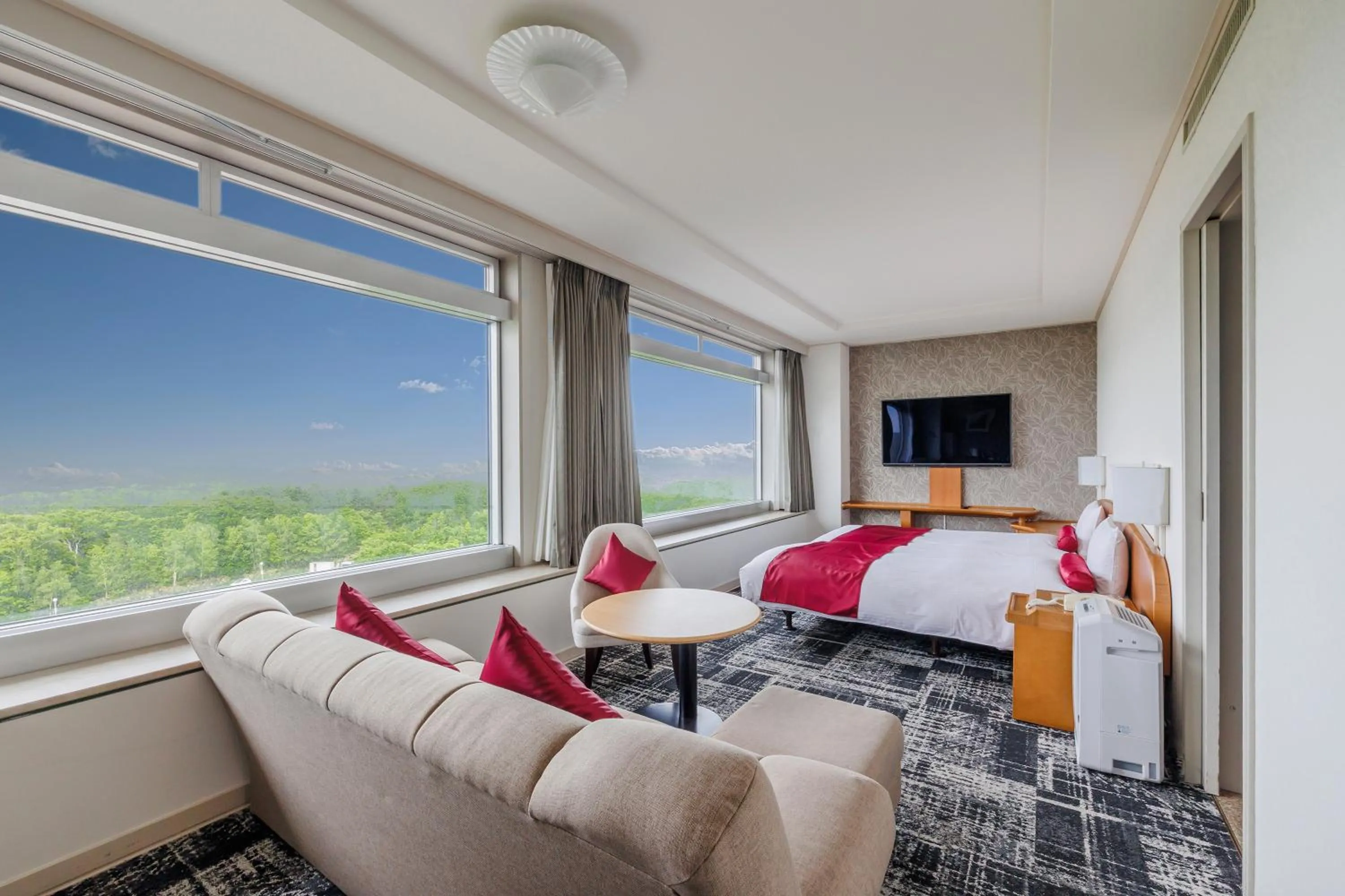 Photo of the whole room, Bed in Kitahiroshima Classe Hotel