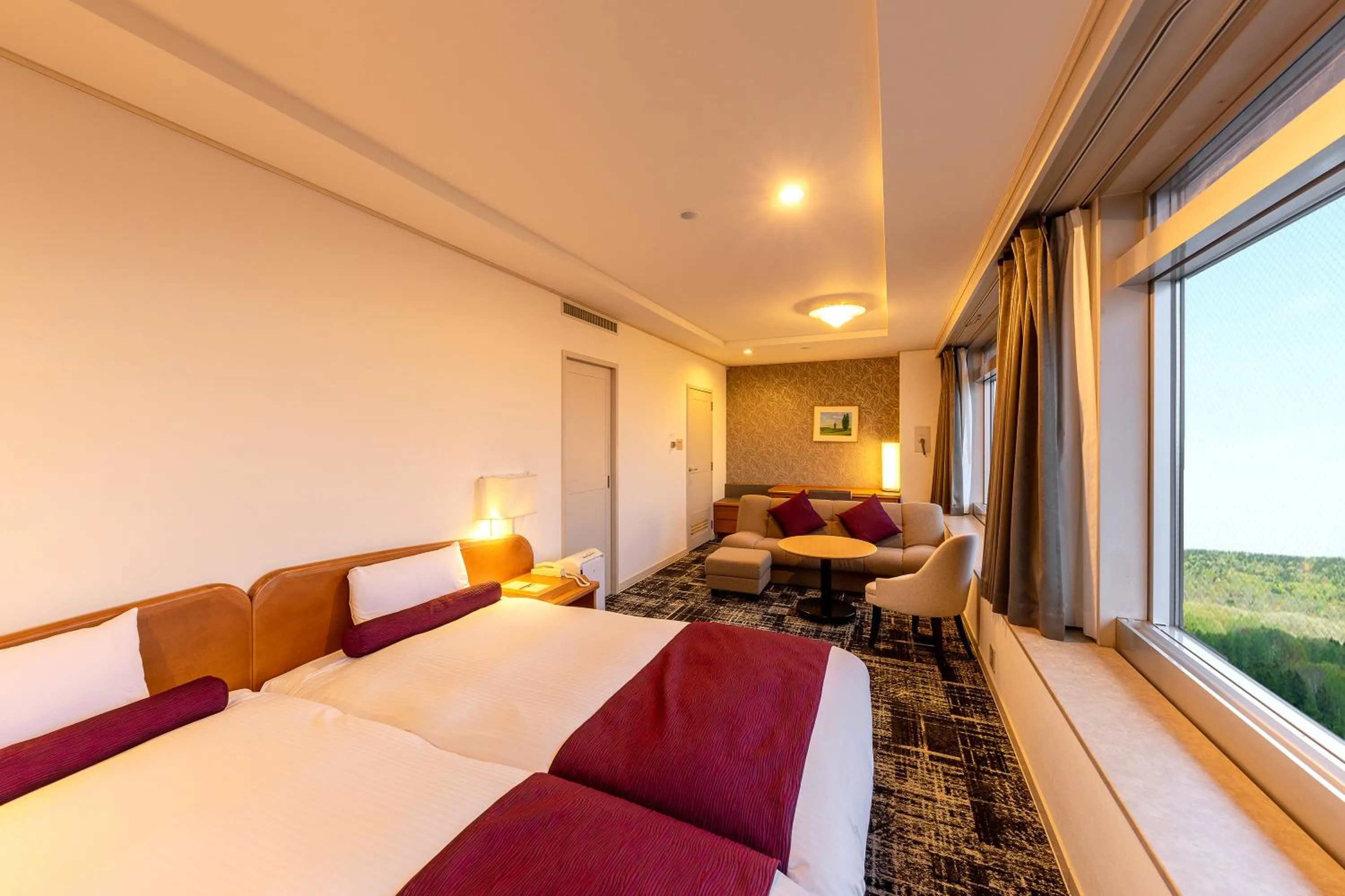 Photo of the whole room, Bed in Kitahiroshima Classe Hotel