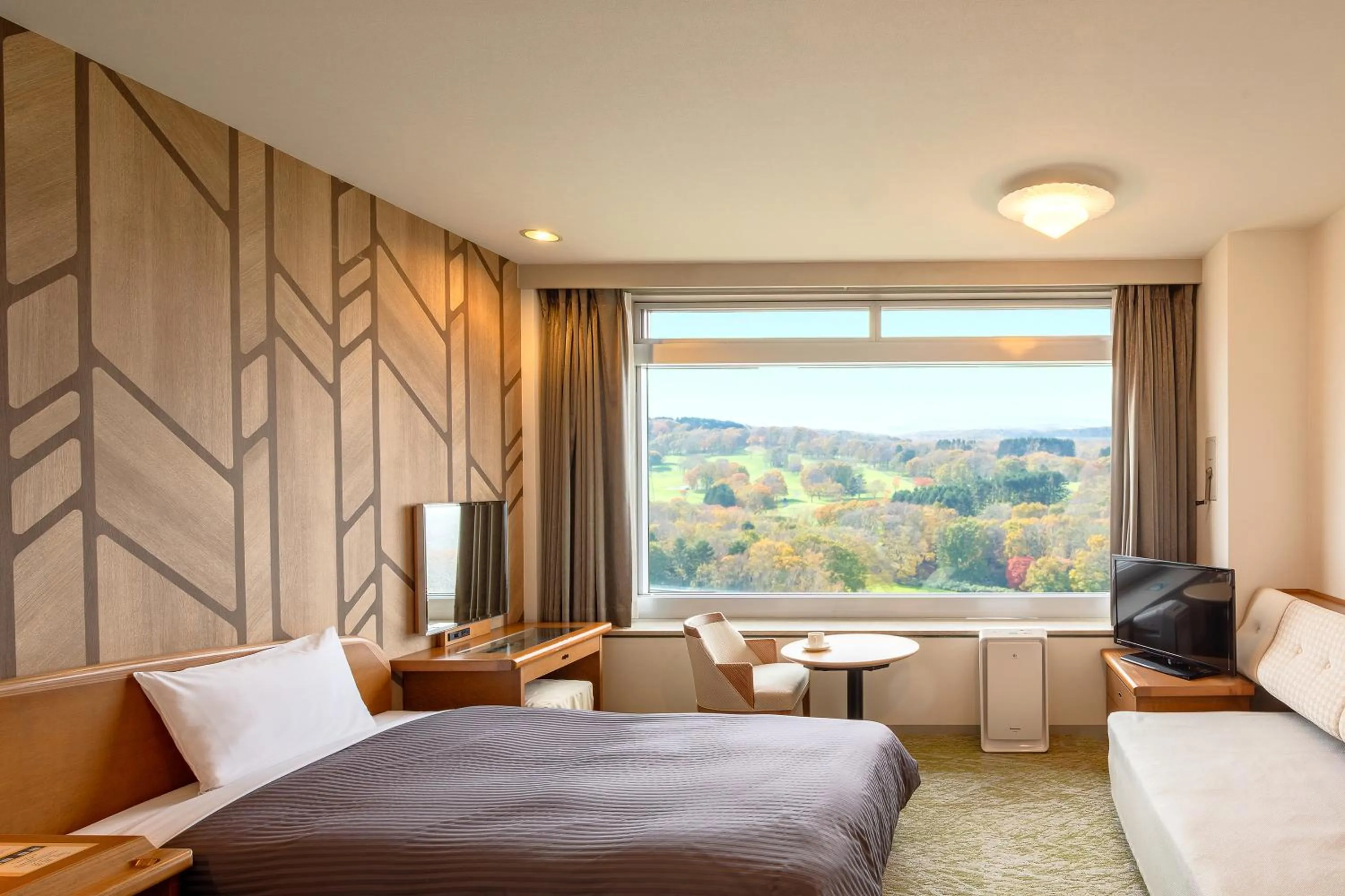 Photo of the whole room, Bed in Kitahiroshima Classe Hotel