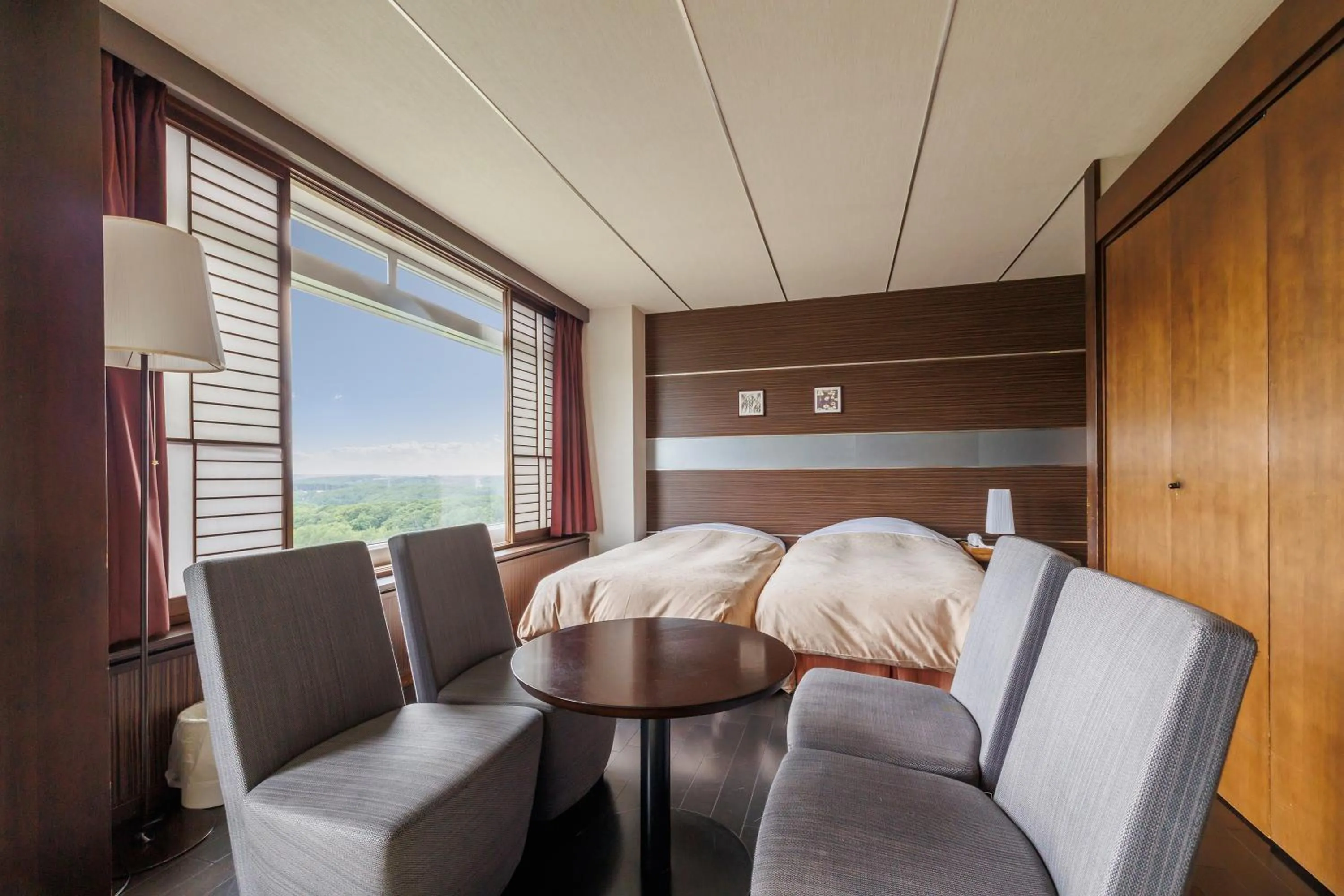 Photo of the whole room, Bed in Kitahiroshima Classe Hotel