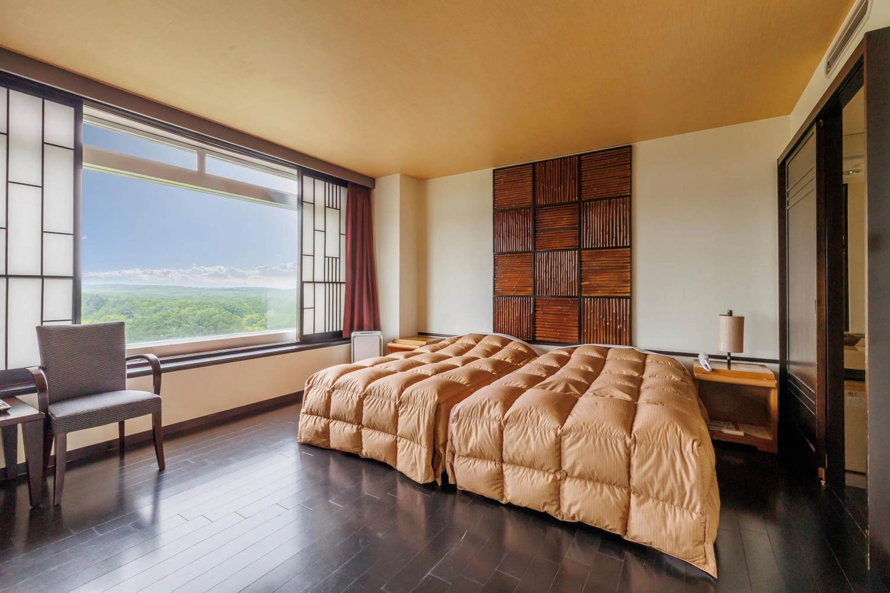 Photo of the whole room, Bed in Kitahiroshima Classe Hotel
