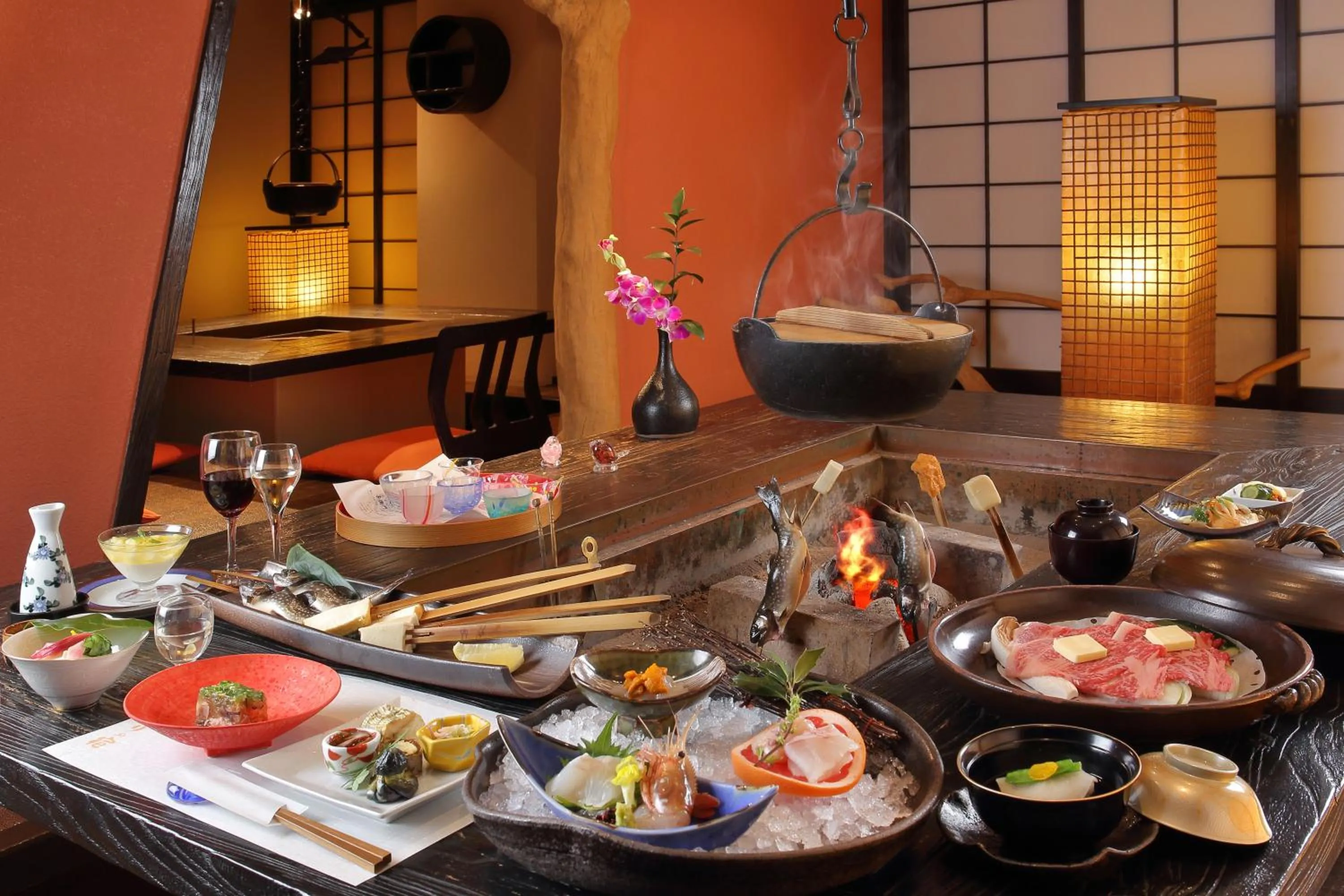 Dinner in Yamayuri no Yado