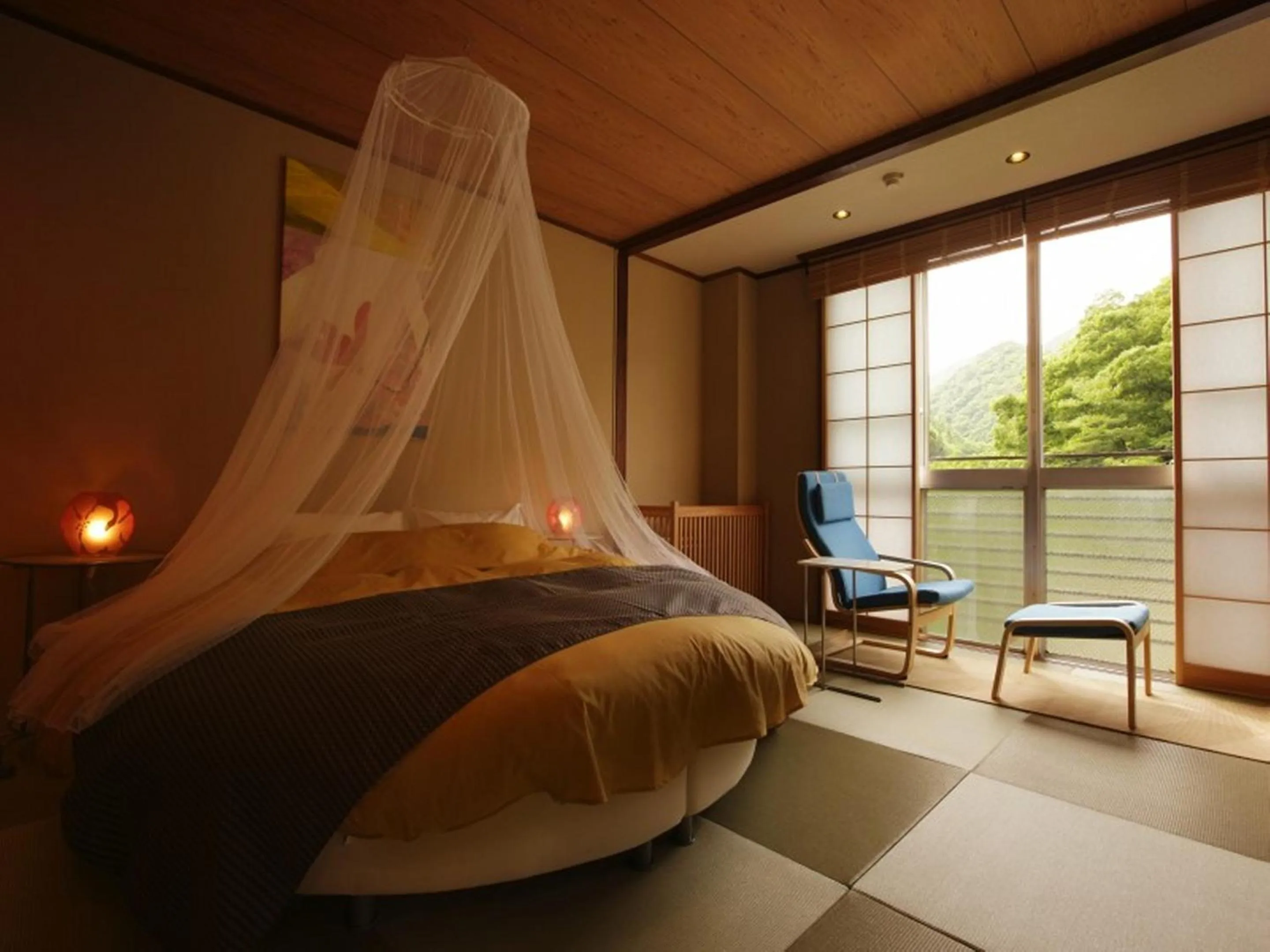 Photo of the whole room, Bed in Yamayuri no Yado