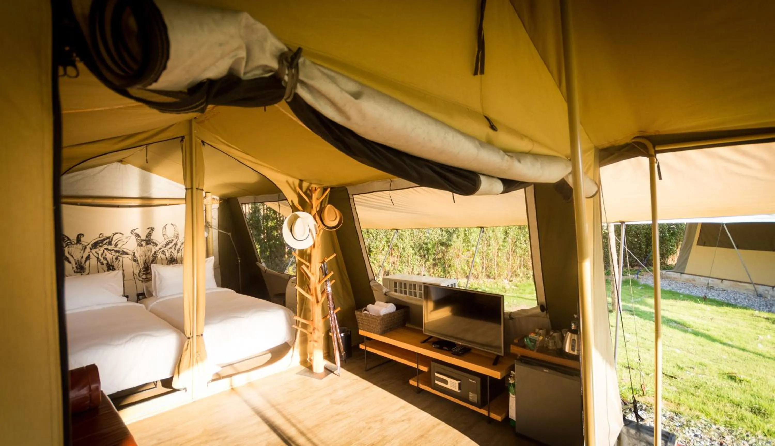 Decorative detail in Lala Mukha Tented Resort Khao Yai