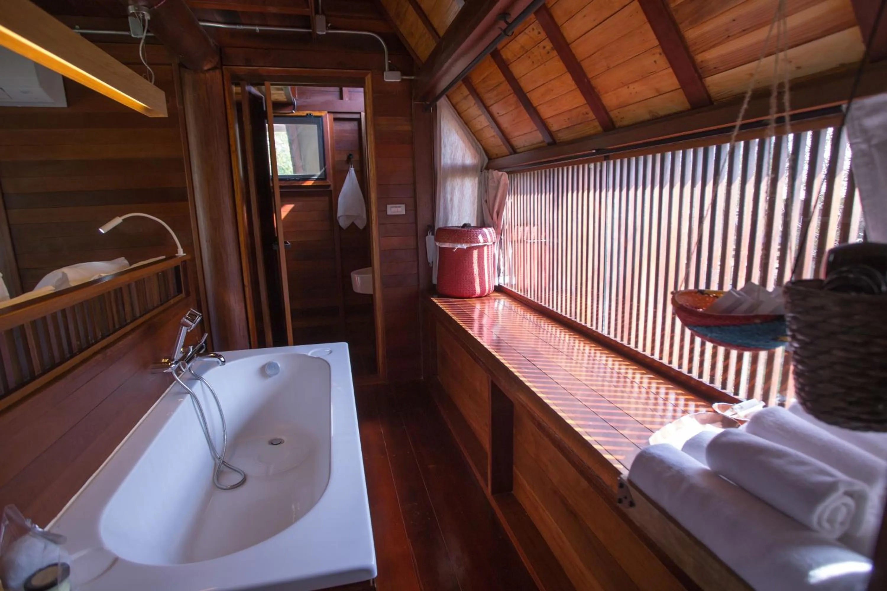 Bathroom in Lala Mukha Tented Resort Khao Yai