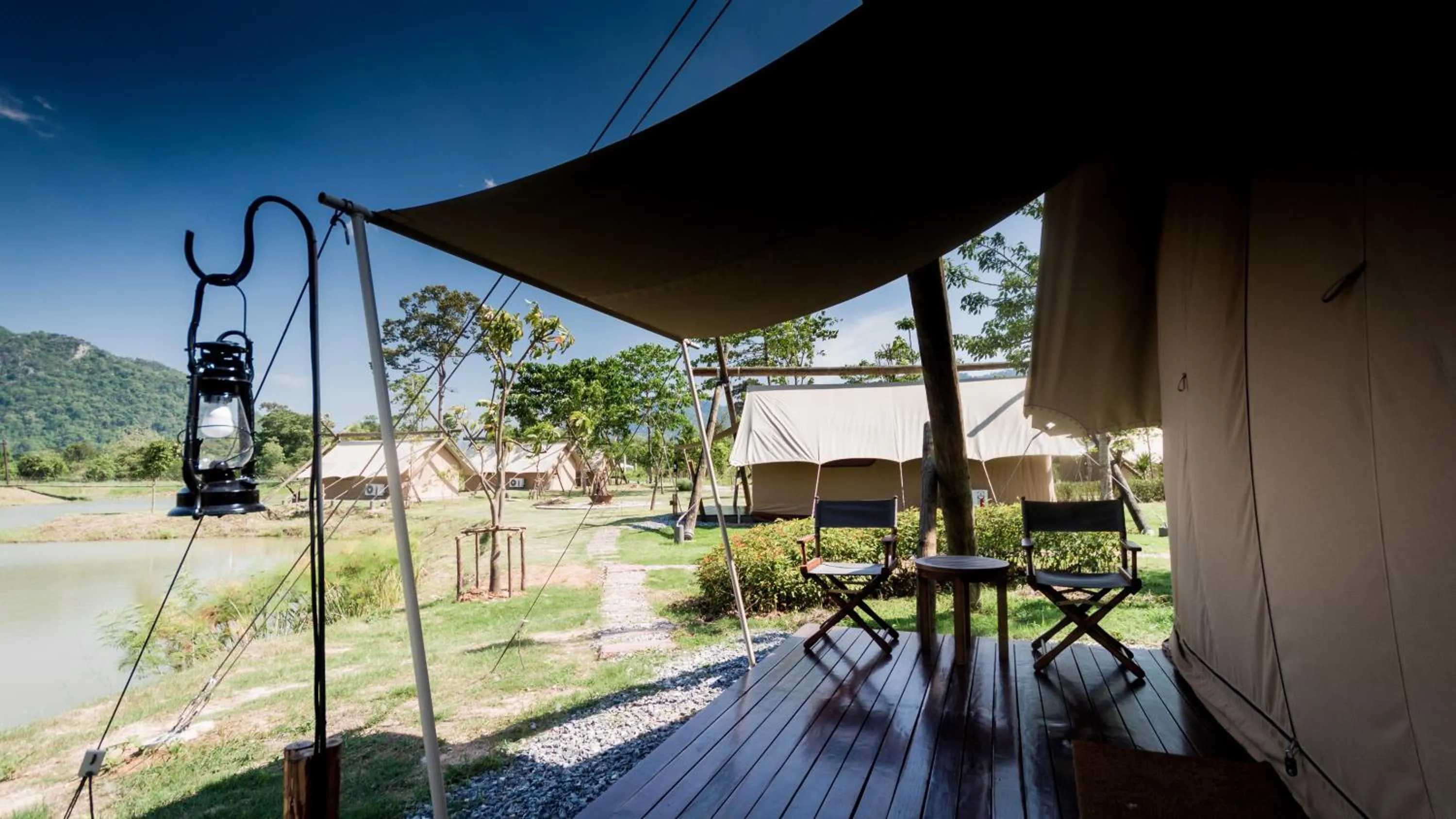 Balcony/Terrace in Lala Mukha Tented Resort Khao Yai