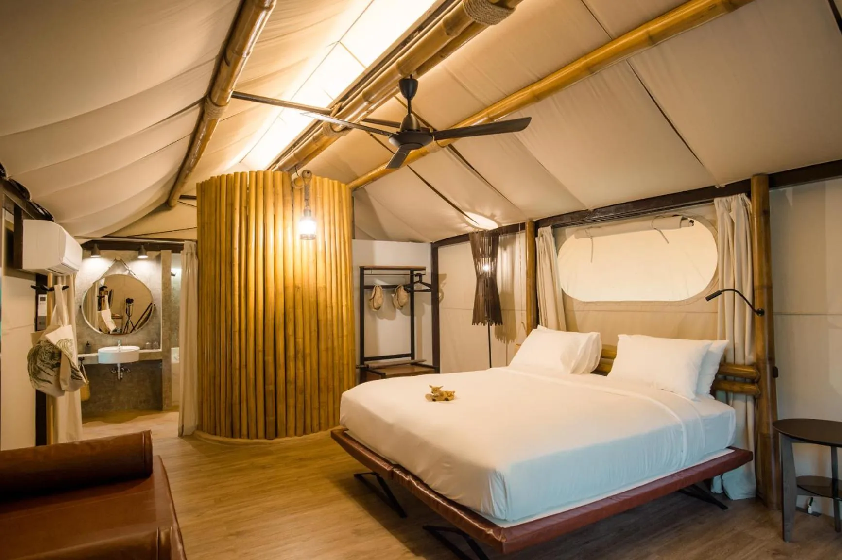 Bedroom, Bed in Lala Mukha Tented Resort Khao Yai