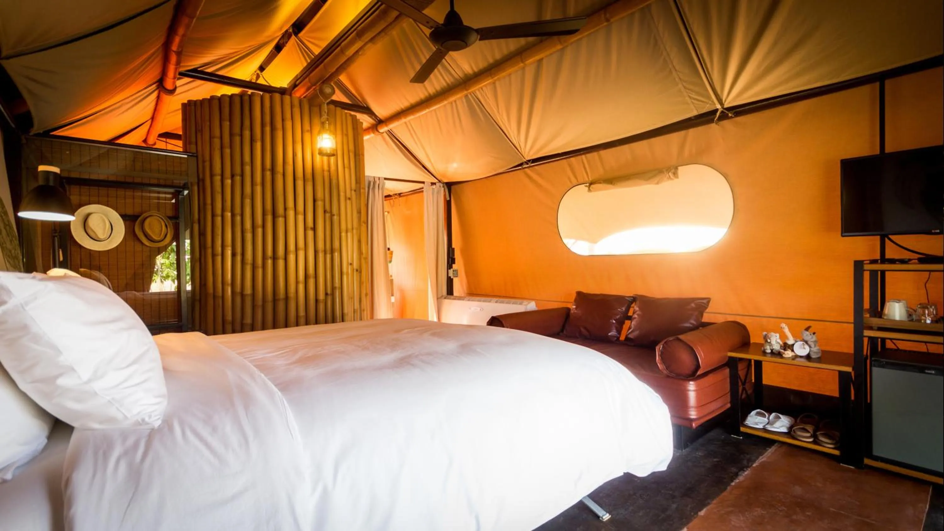 Photo of the whole room, Bed in Lala Mukha Tented Resort Khao Yai