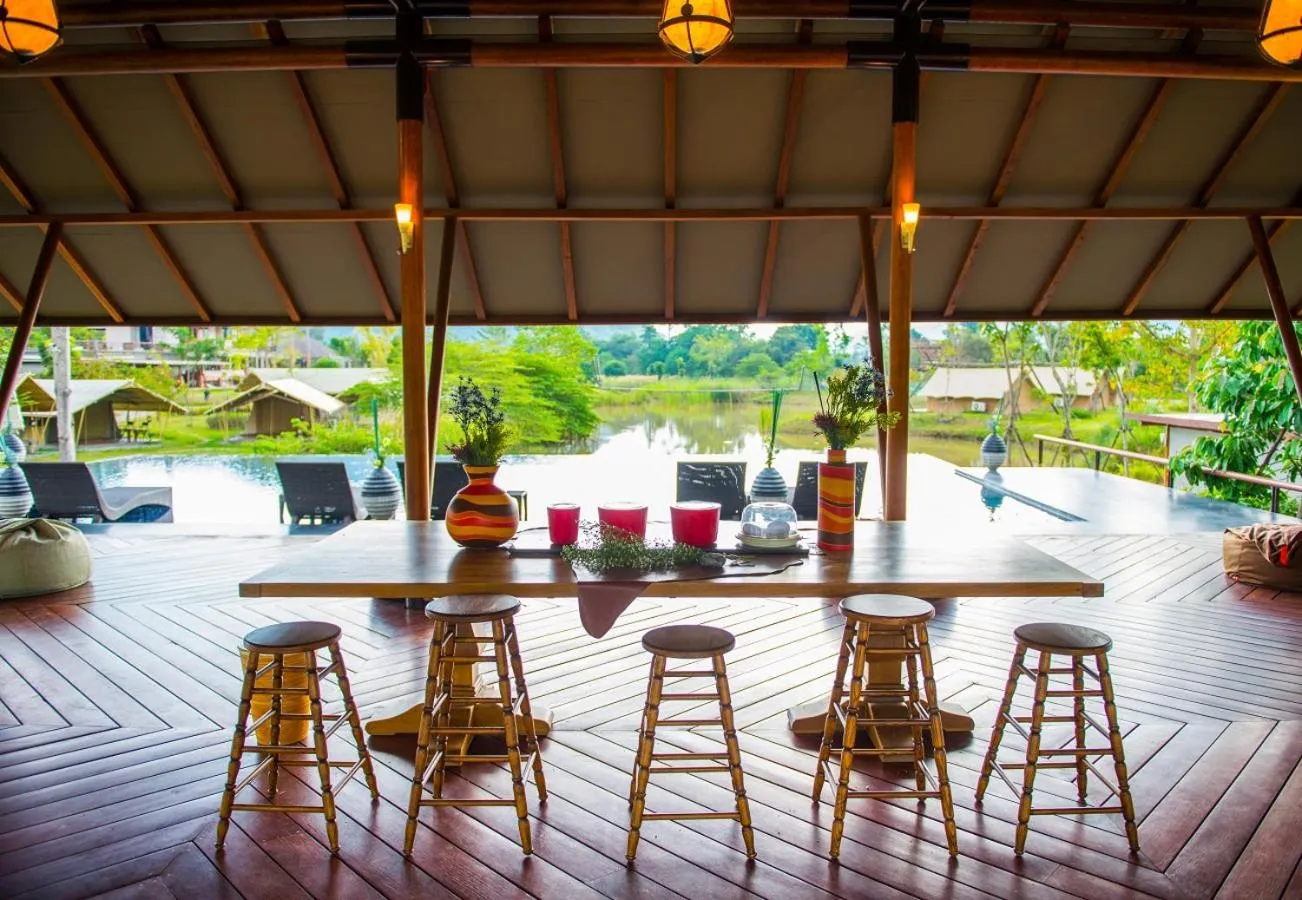 Lake view in Lala Mukha Tented Resort Khao Yai