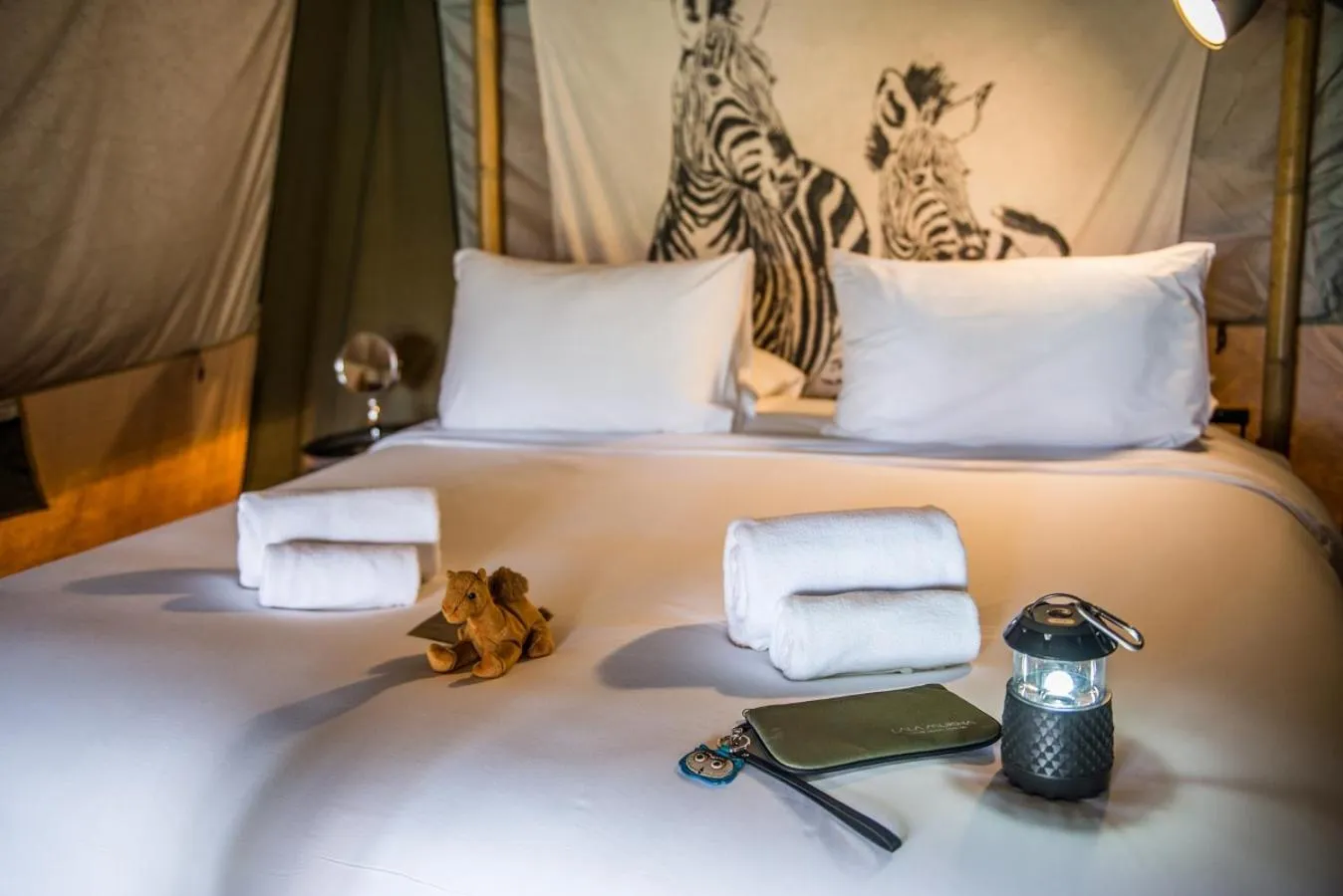 Photo of the whole room, Bed in Lala Mukha Tented Resort Khao Yai