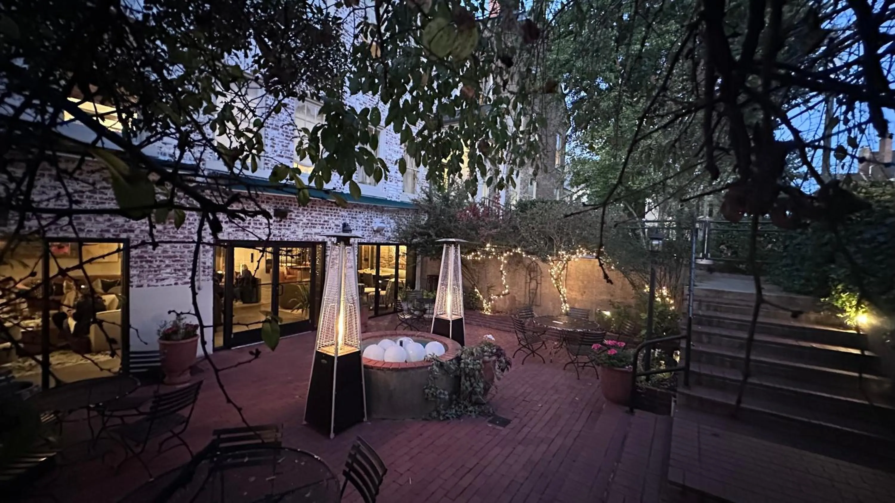 Patio in Ironclad Inn and Bourbon Room