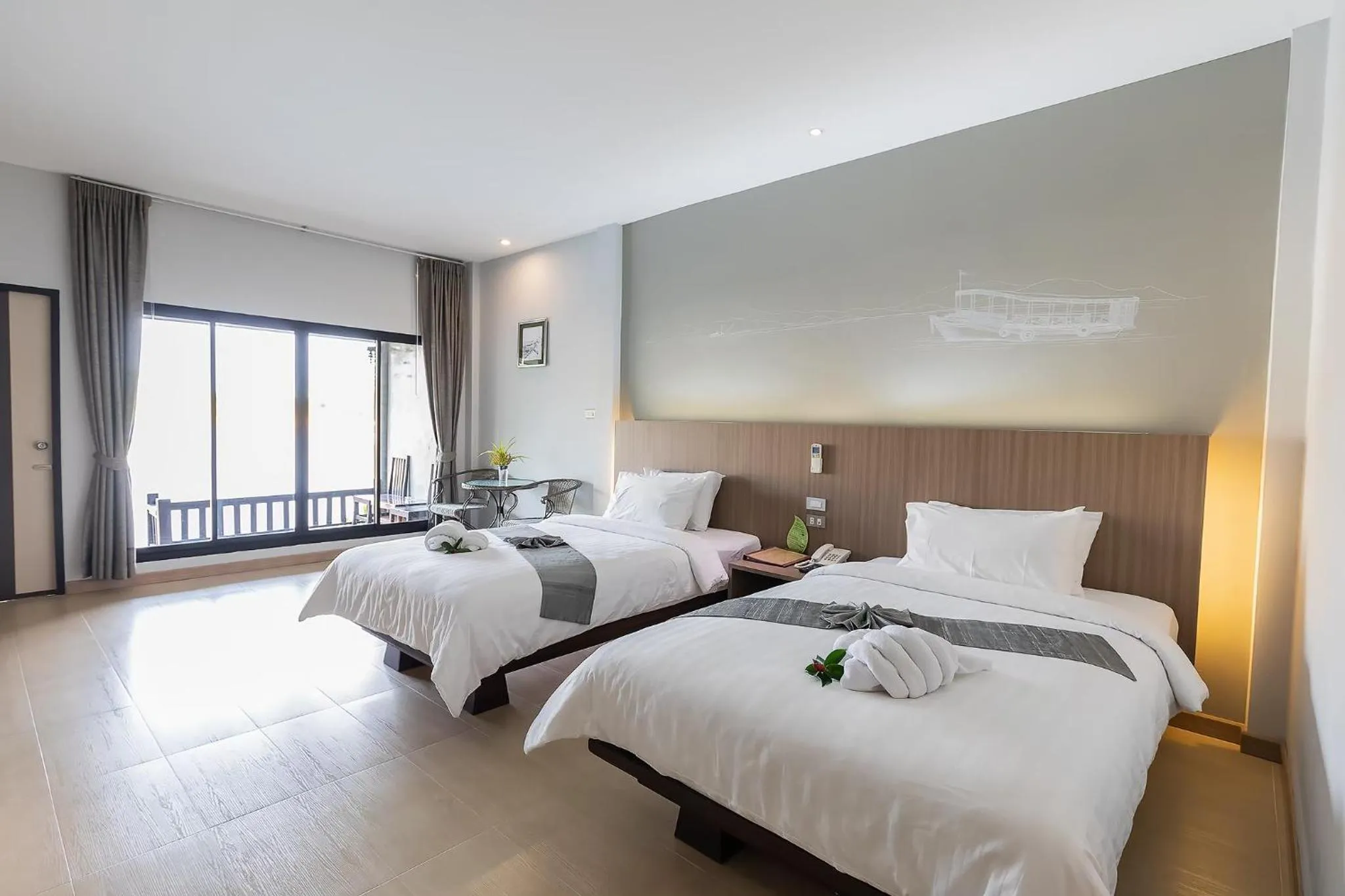 Bed in Banpu Resort Trat