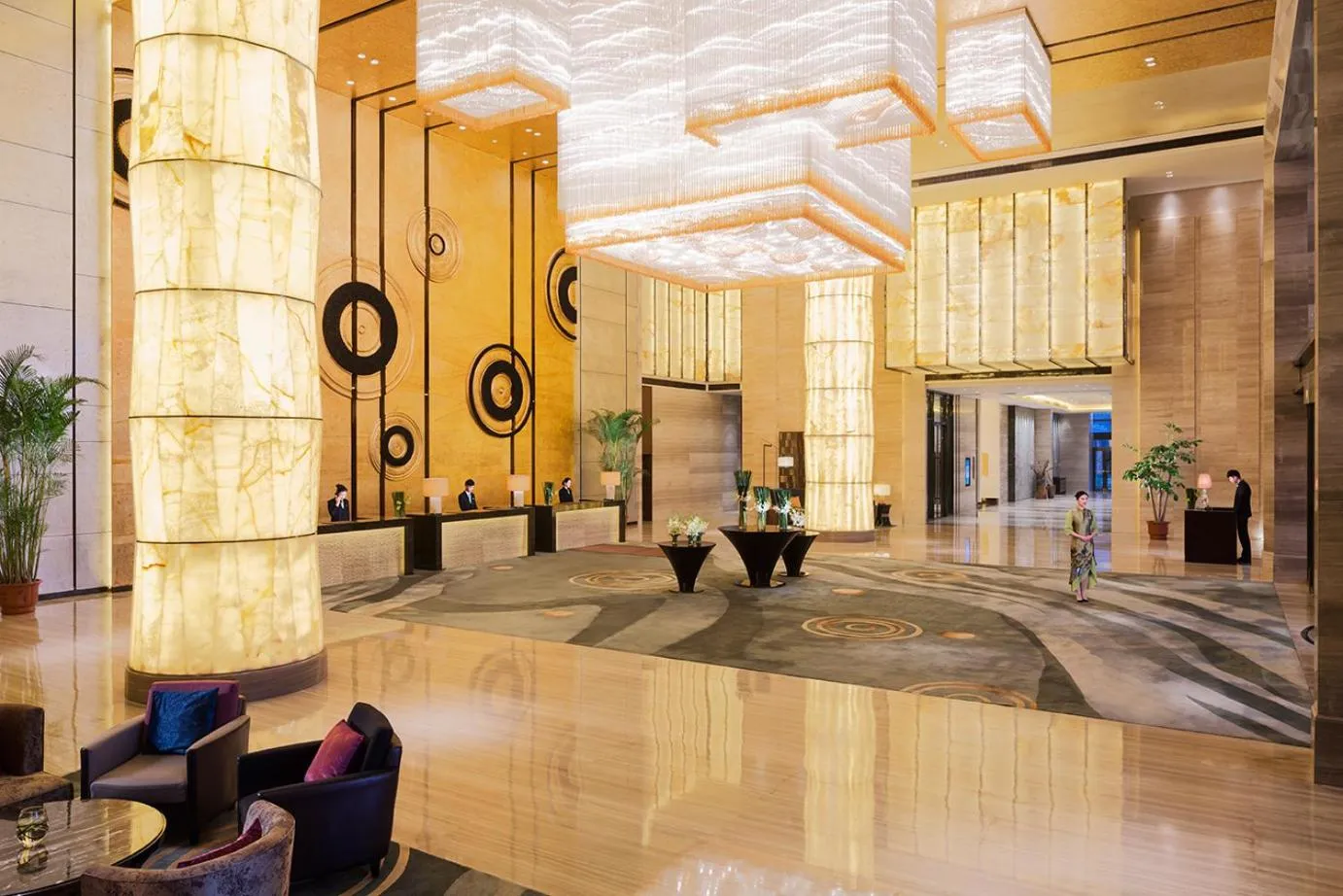 Lobby or reception in Wanda Realm Bengbu