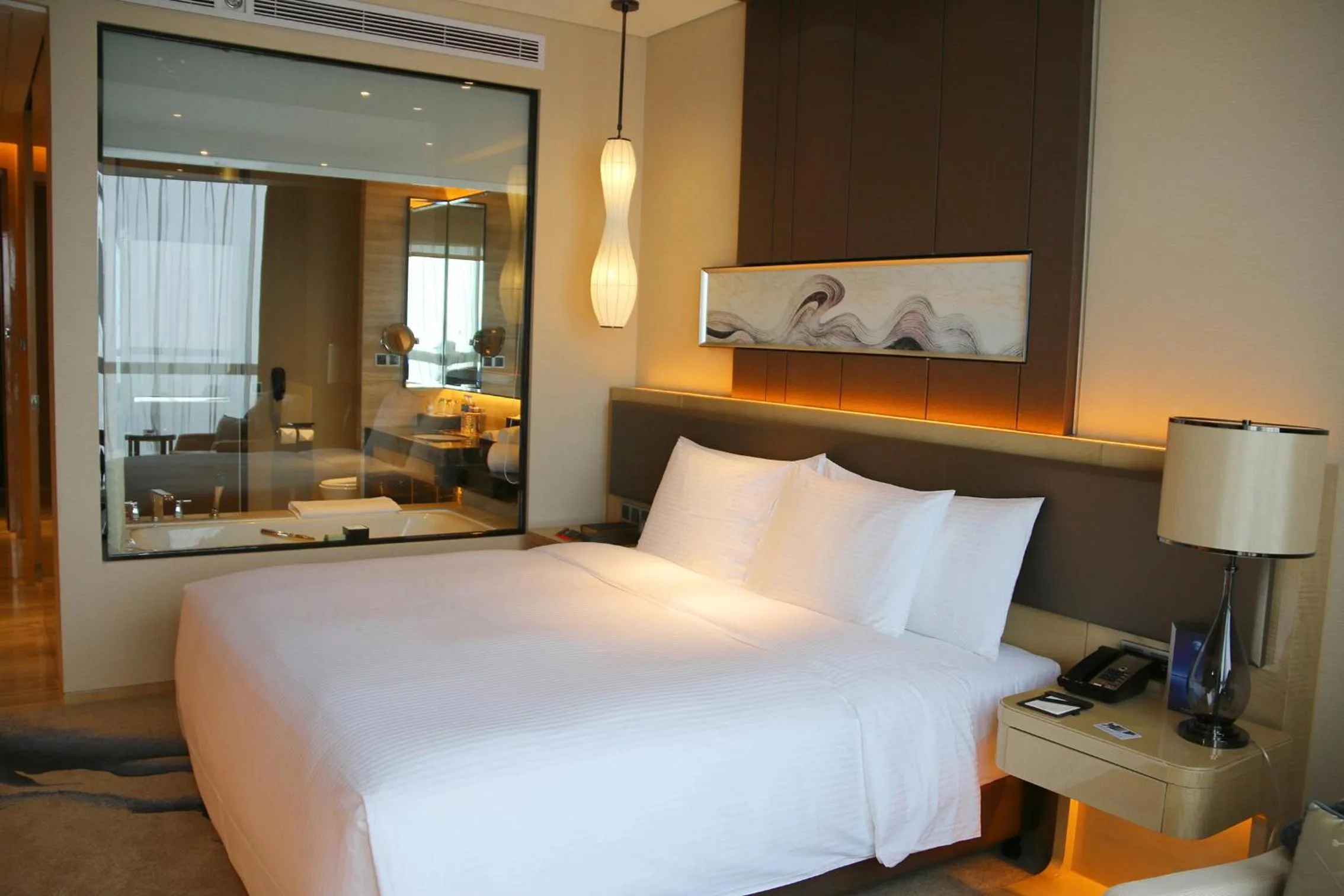 Photo of the whole room, Bed in Wanda Realm Bengbu