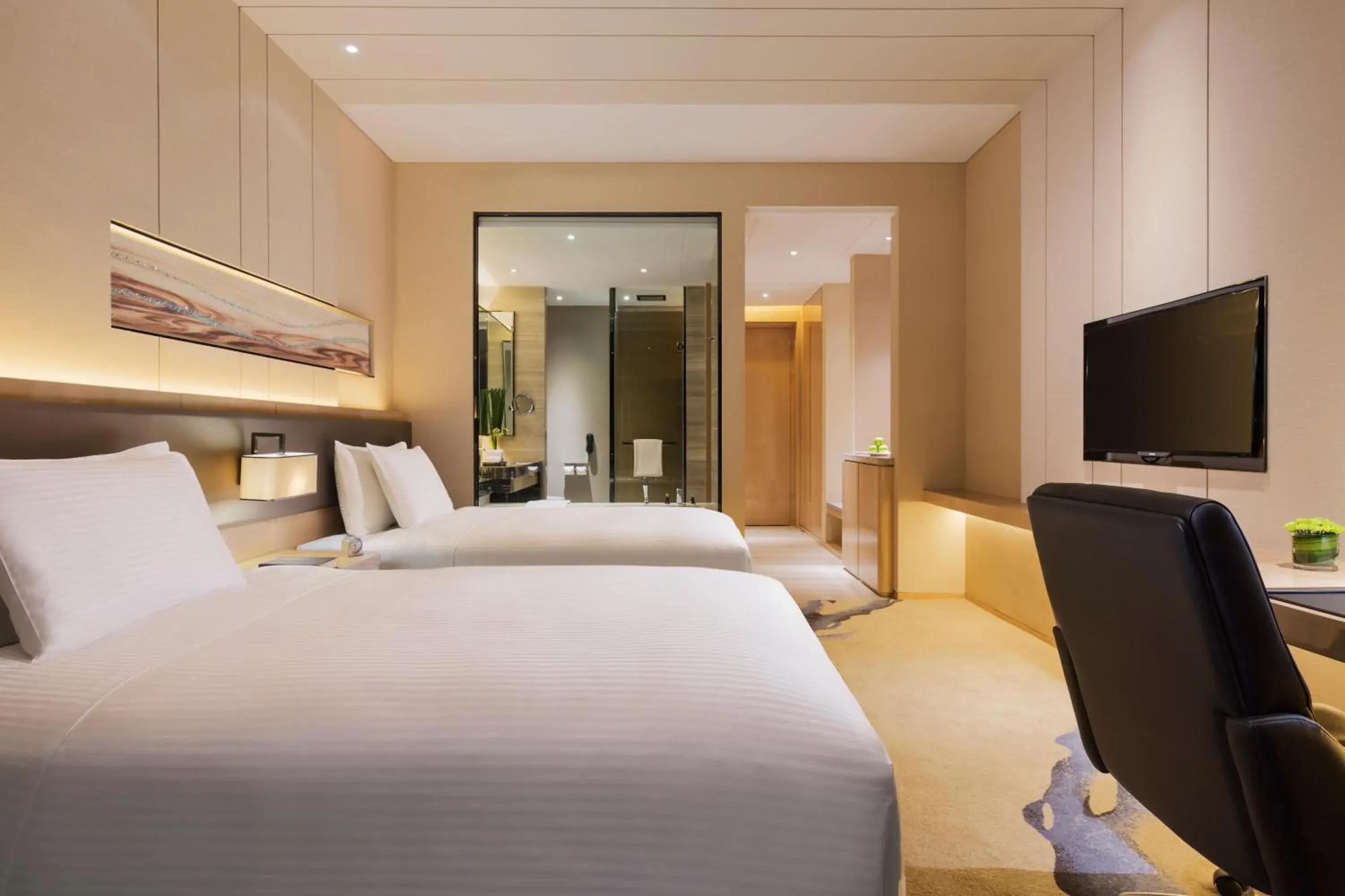 Executive Twin Room in Wanda Realm Bengbu Executive Twin Room in Wanda Realm Bengbu