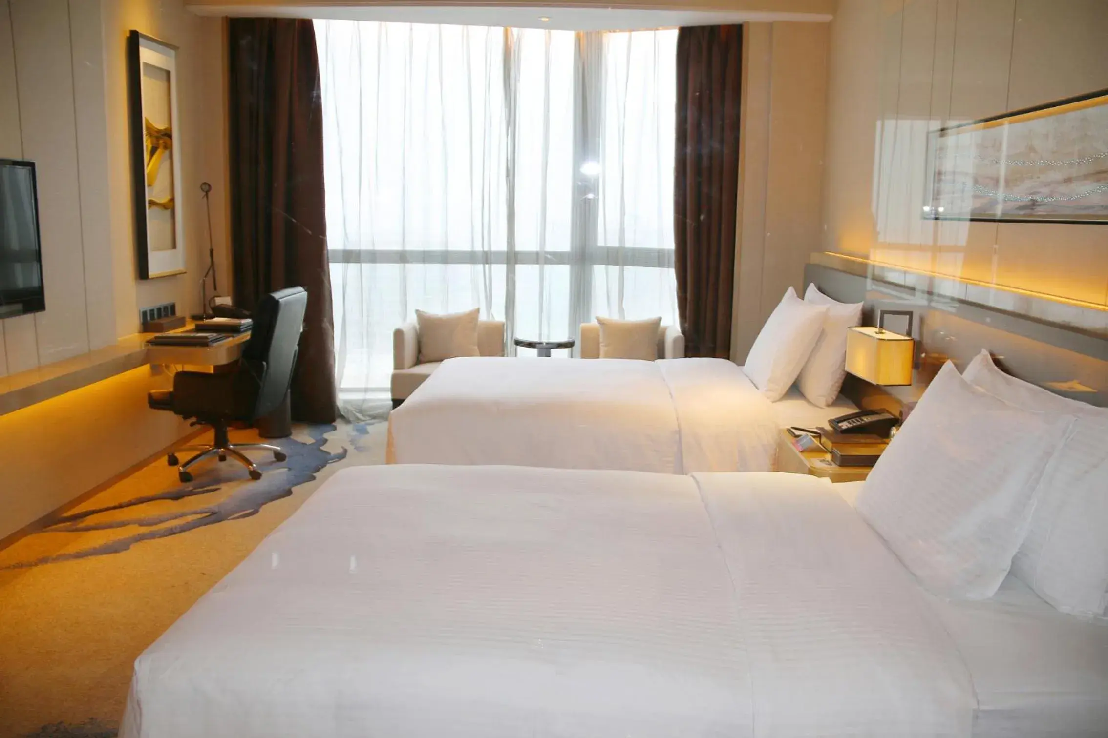 Deluxe Twin Room in Wanda Realm Bengbu Deluxe Twin Room in Wanda Realm Bengbu