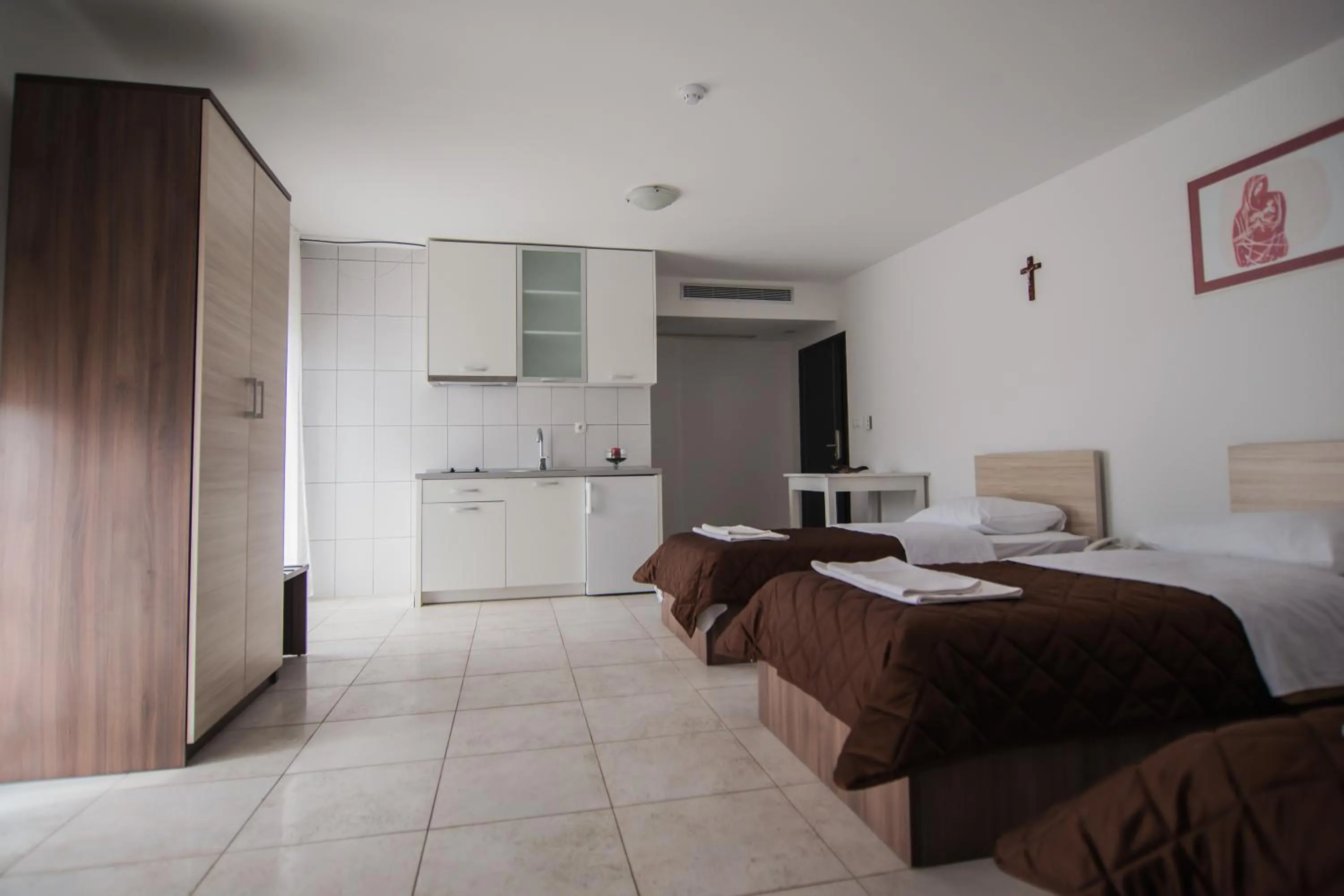 Kitchen or kitchenette in Hotel Lux