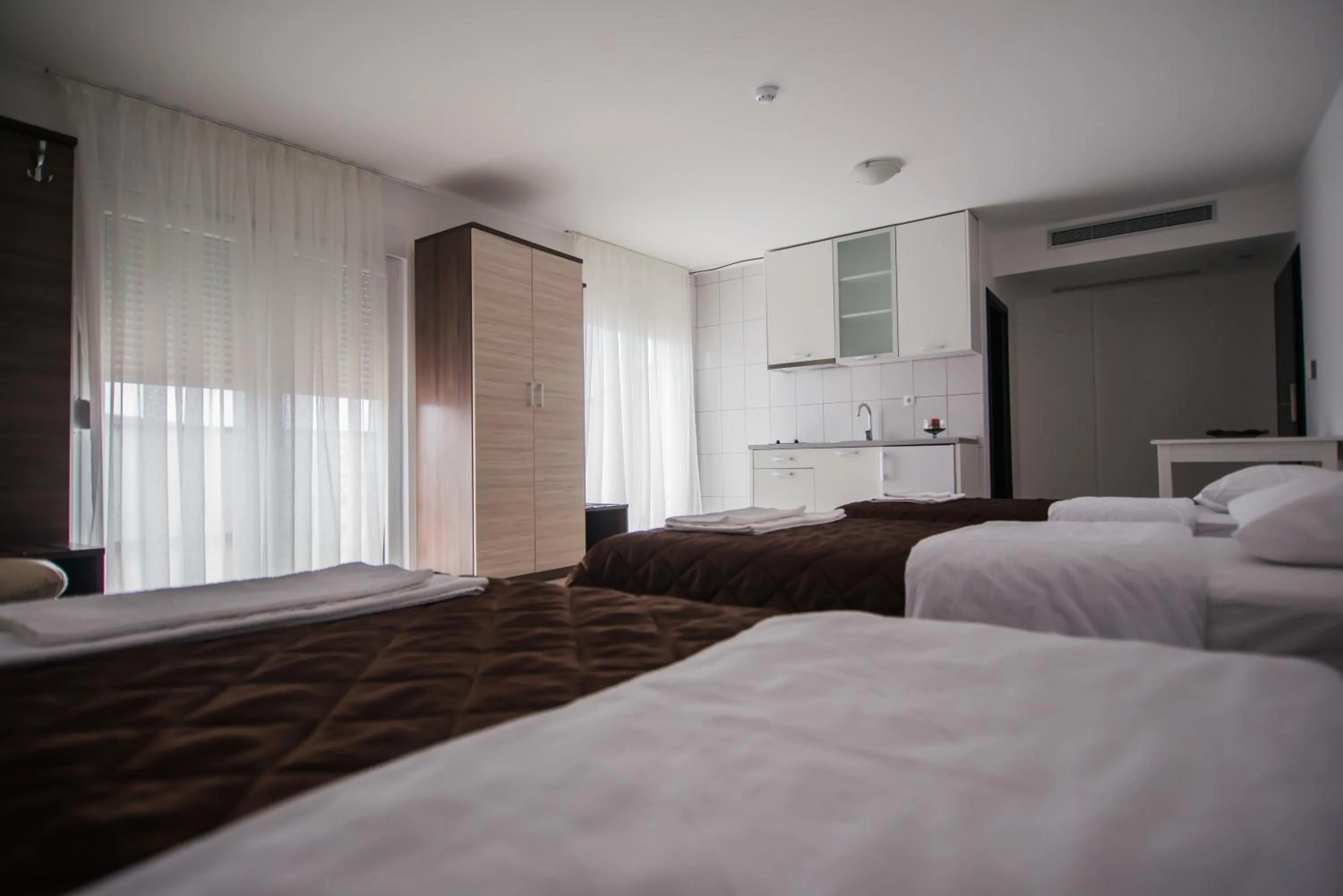 Kitchen or kitchenette in Hotel Lux