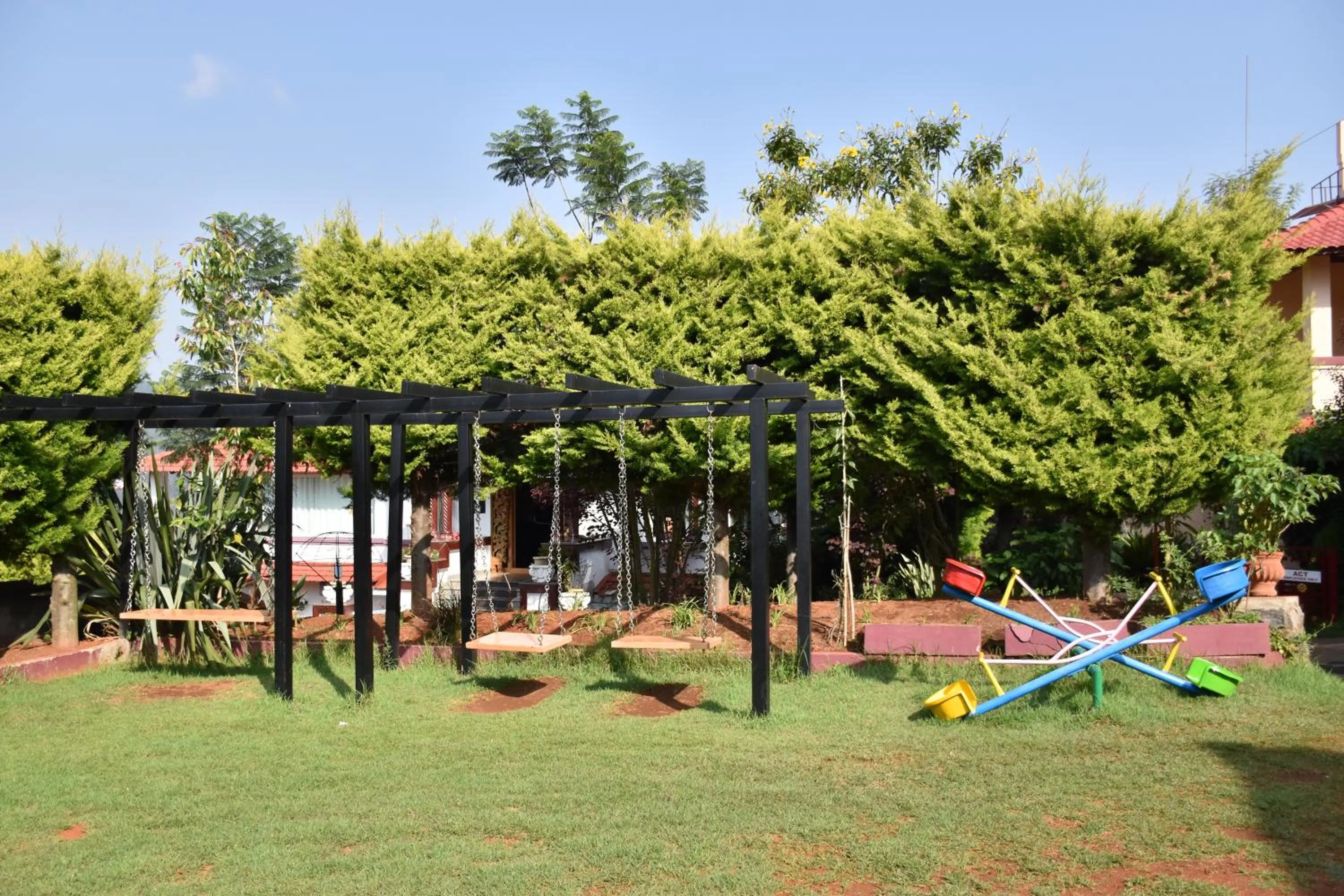 Children play ground in Green Nest Resort Ooty