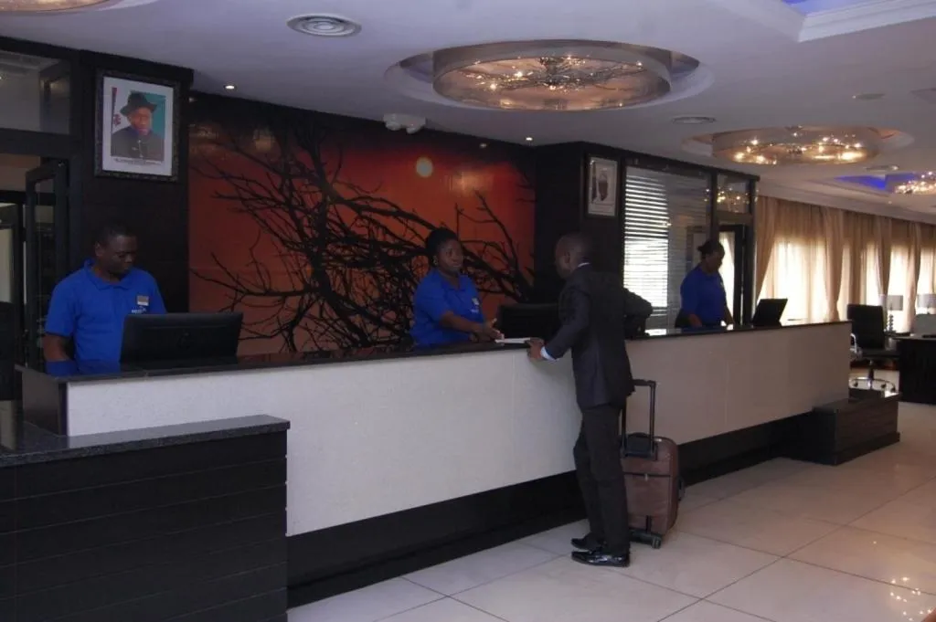Lobby or reception in Owu Crown Hotel Ibadan