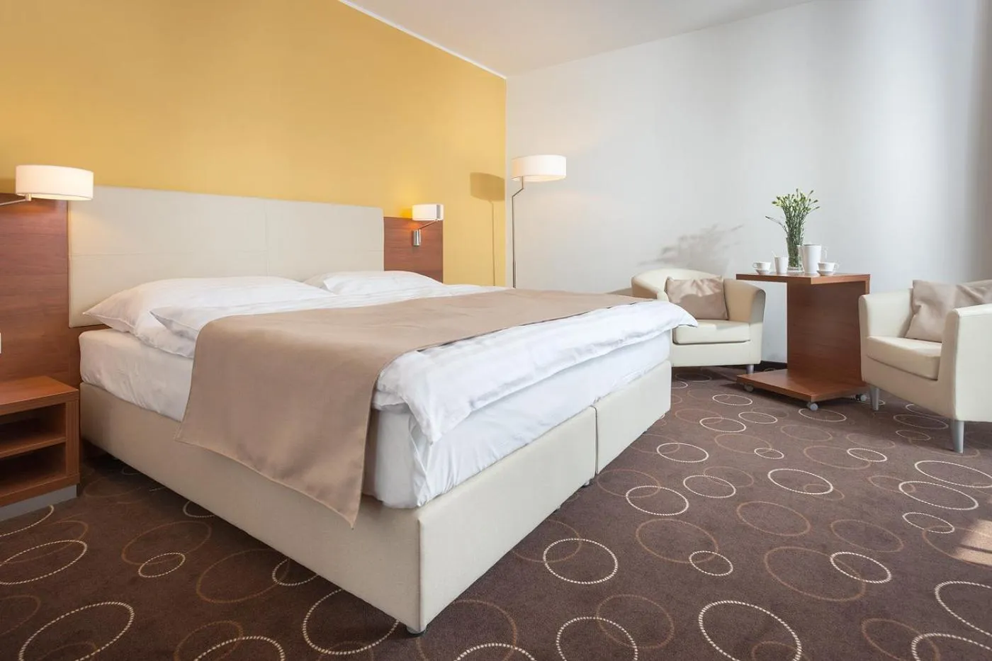 Bed in Wellness Hotel Panorama