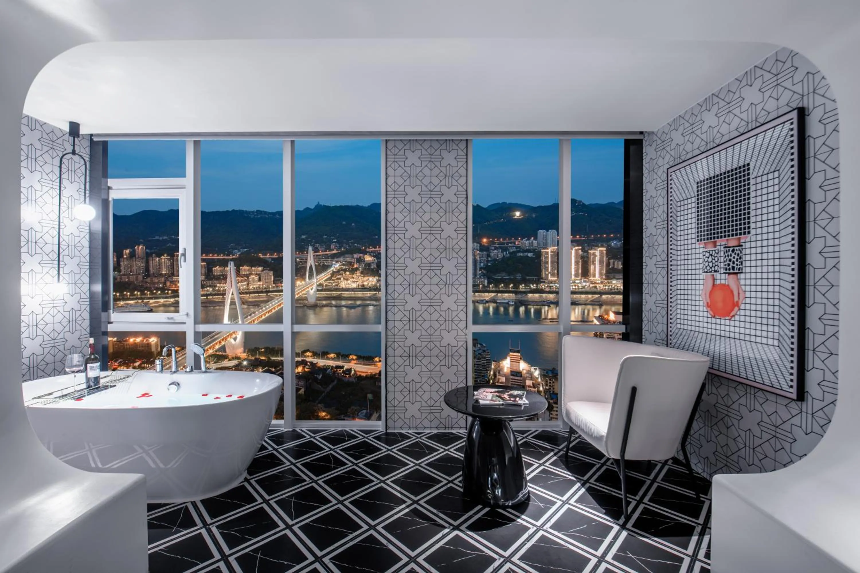 Bath in ReVia Skyline River View Hotel Chongging