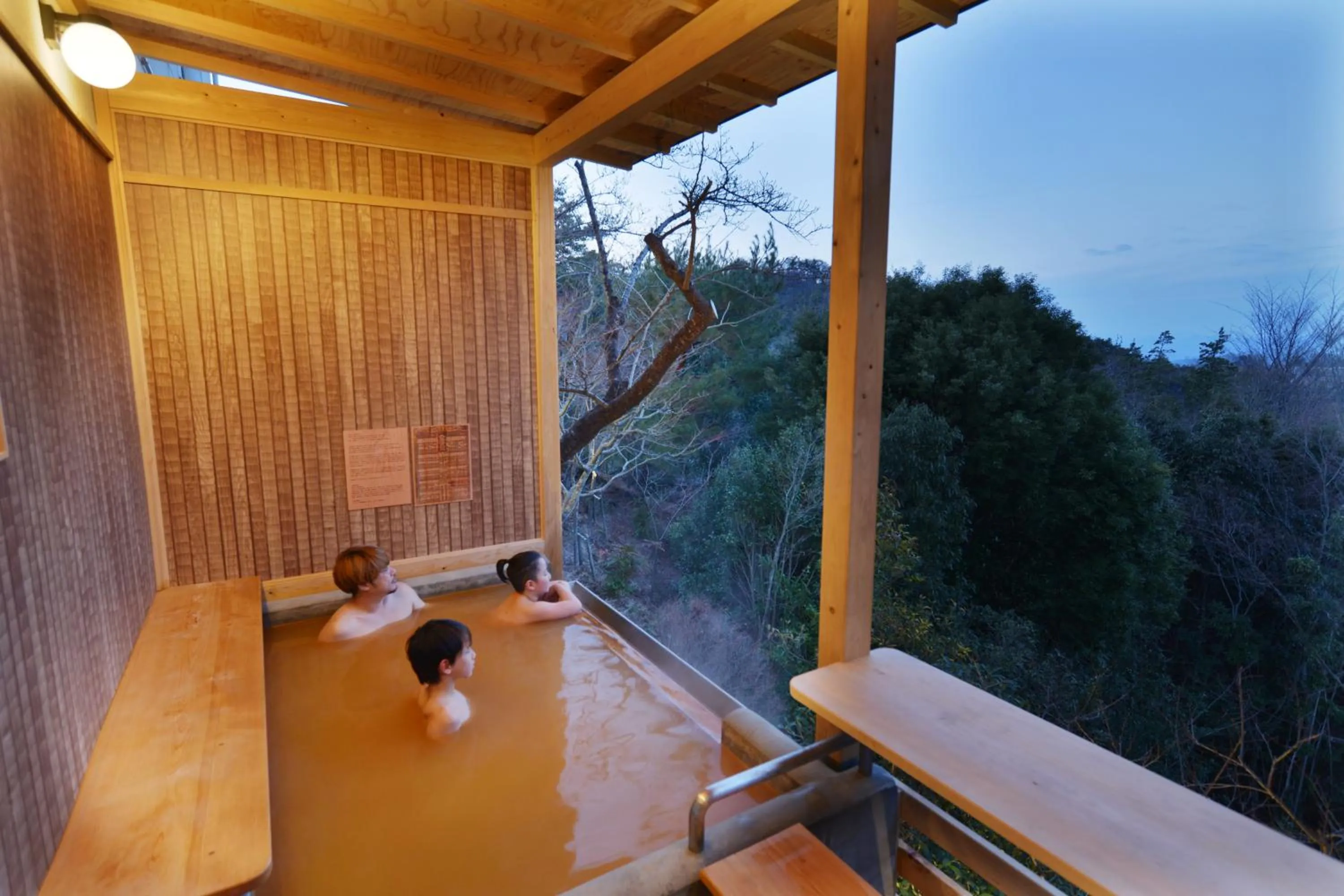 Natural landscape in Arima Onsen Motoyu Ryuusenkaku