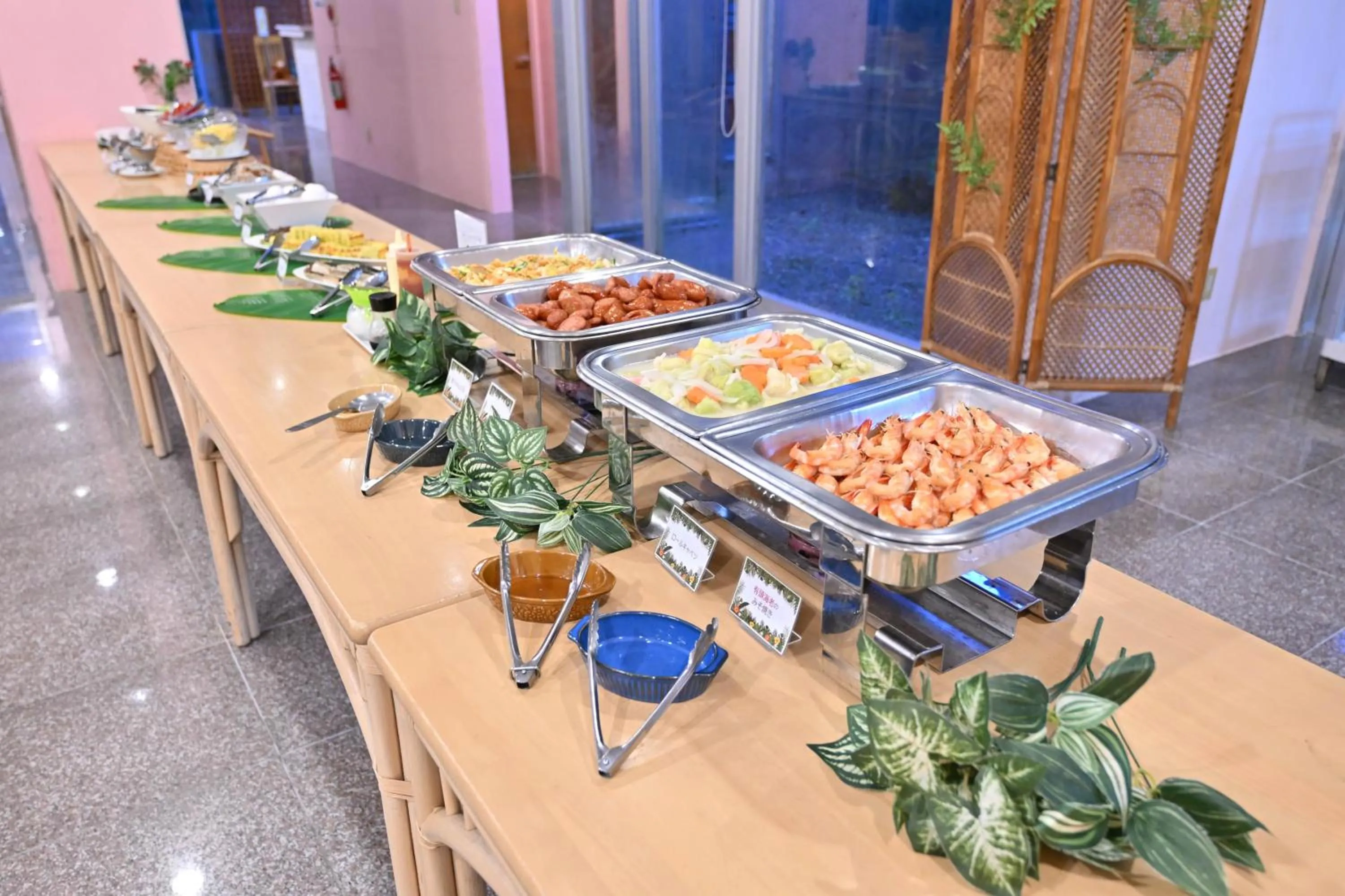 Buffet breakfast in Iriomotejima-Jungle Hotel Painumaya