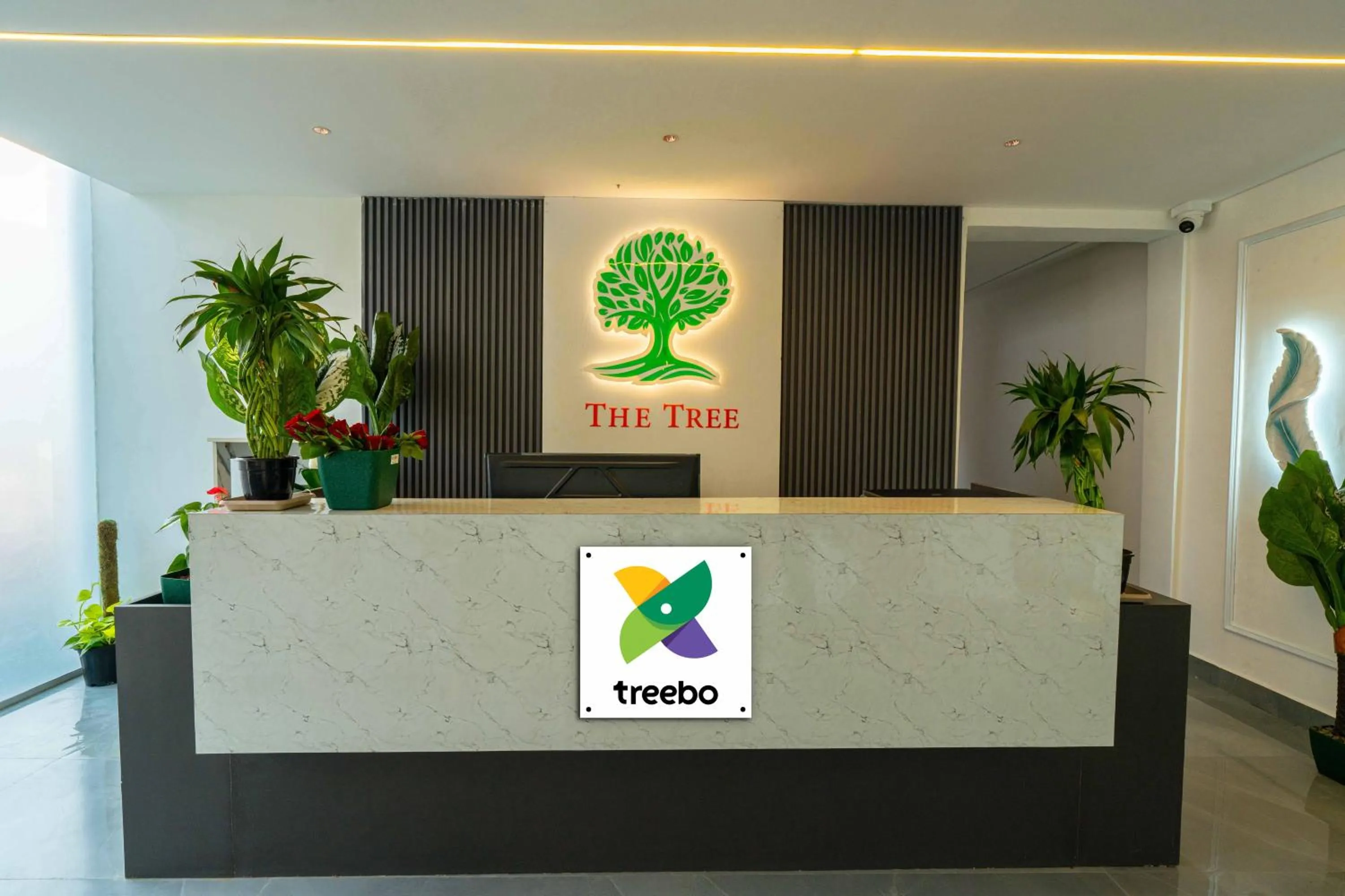 Lobby or reception in Treebo The Tree, Hinjewadi