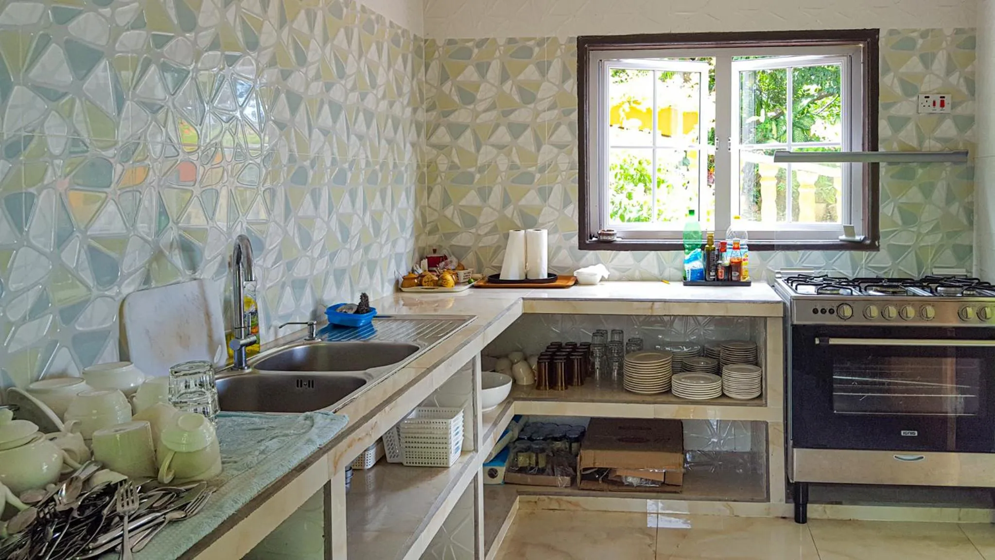 Kitchen or kitchenette in Villa Hortensia