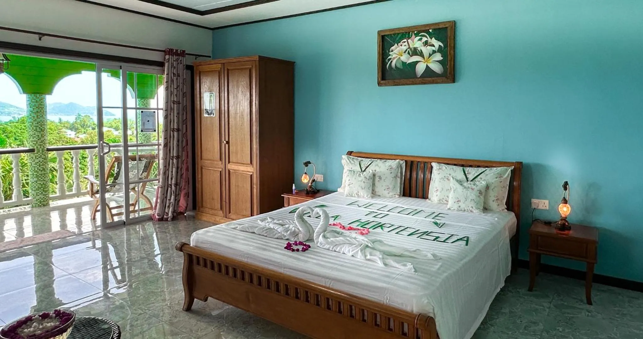 Bed in Villa Hortensia