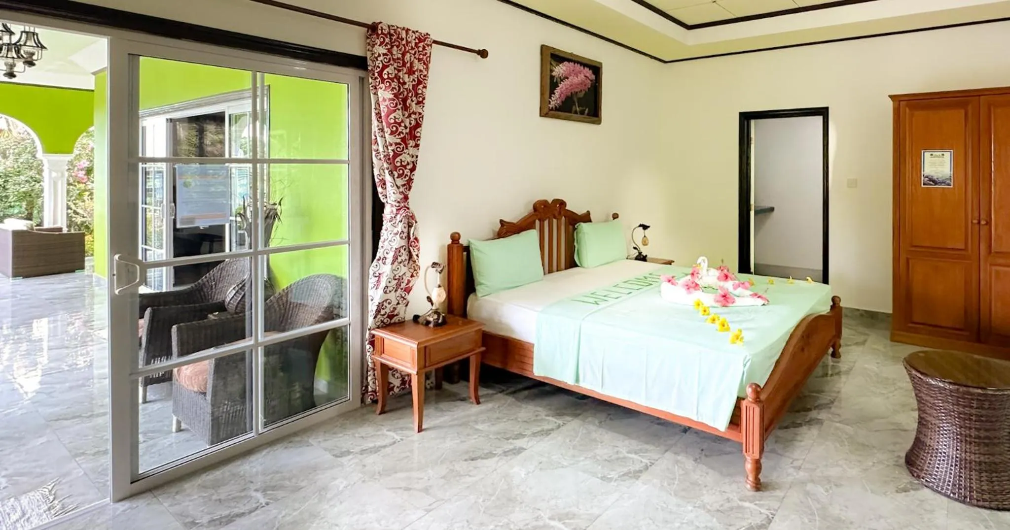 Bed in Villa Hortensia